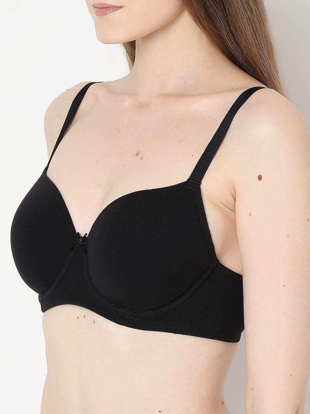 Intimates Pack Of 2 Underwired Padded T-Shirt Bra - Black