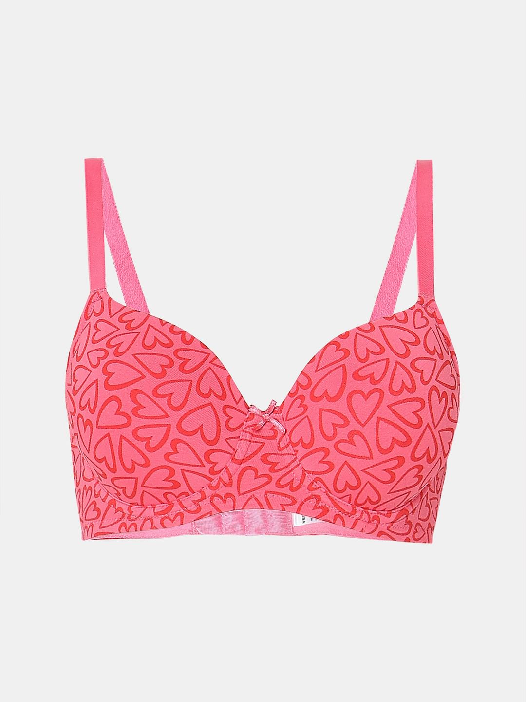 Intimates Pink Printed Underwired Padded T-Shirt Bra