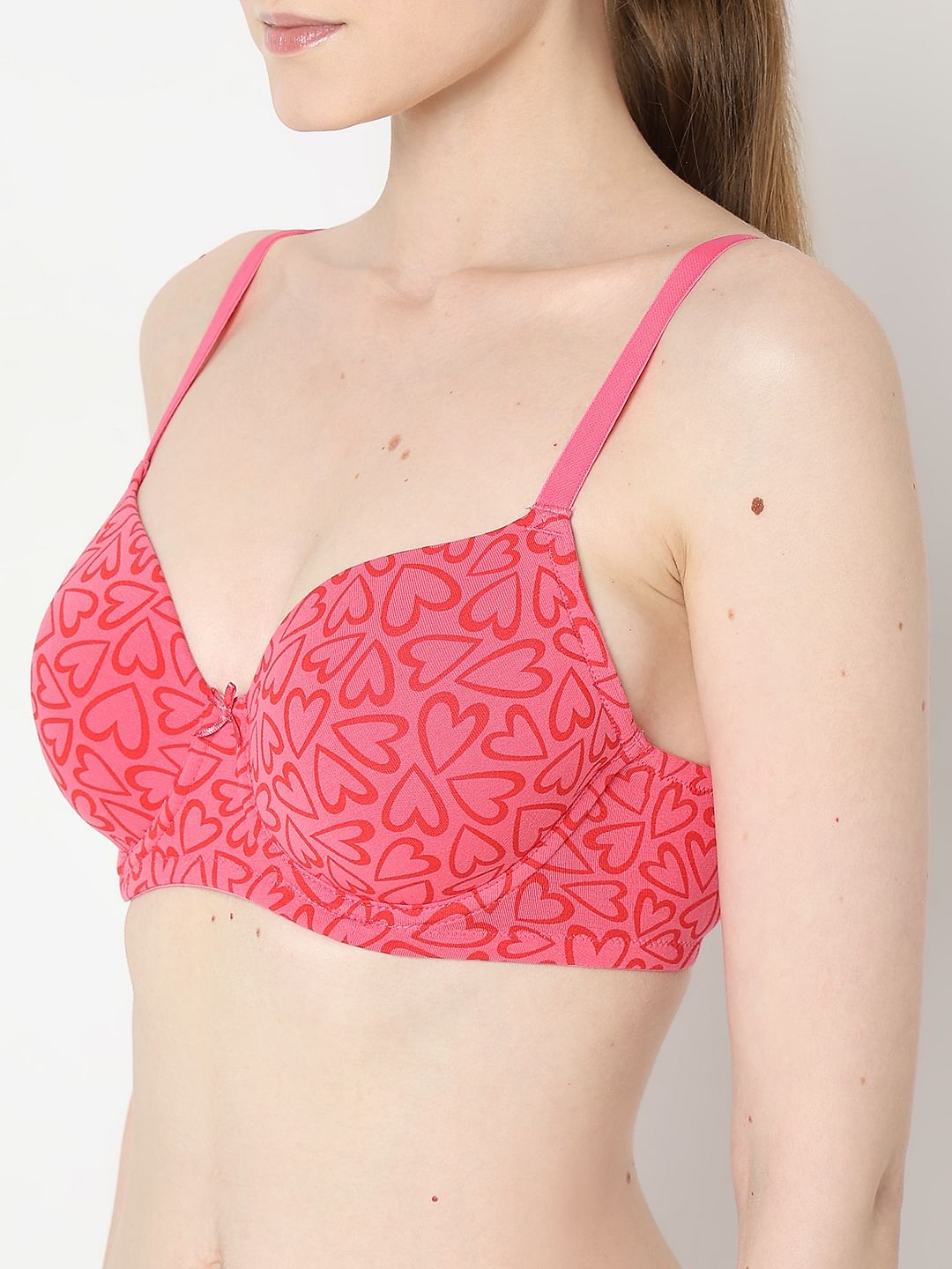 Intimates Pink Printed Underwired Padded T-Shirt Bra