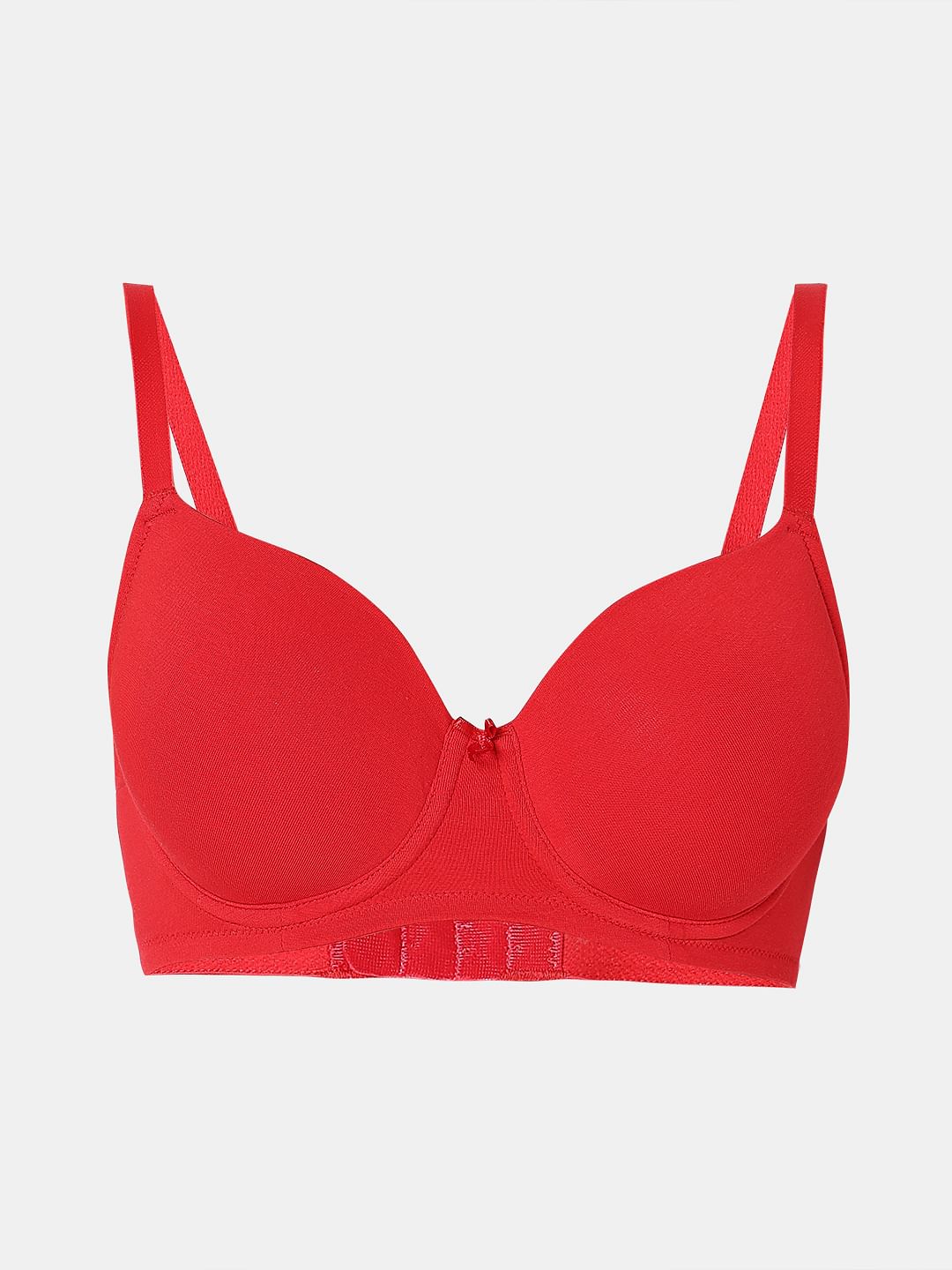 Intimates Red Underwired Padded T-Shirt Bra