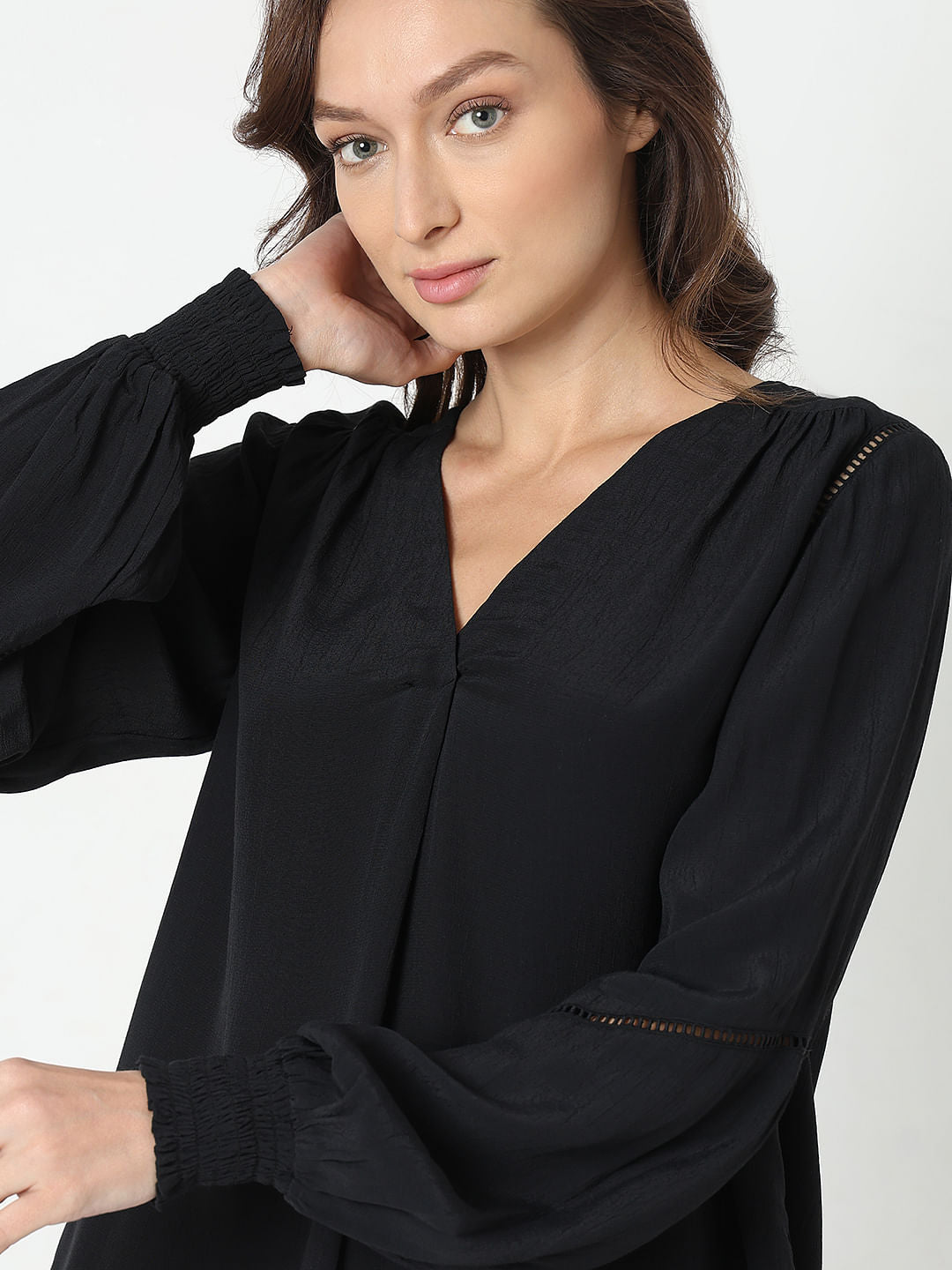 Black Full Sleeves Top