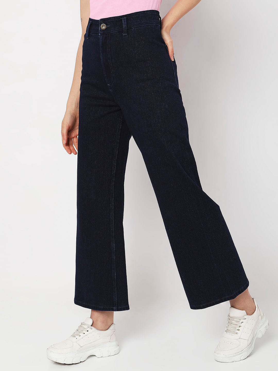 Dark Blue High Rise Zoey Wide-Leg Jeans