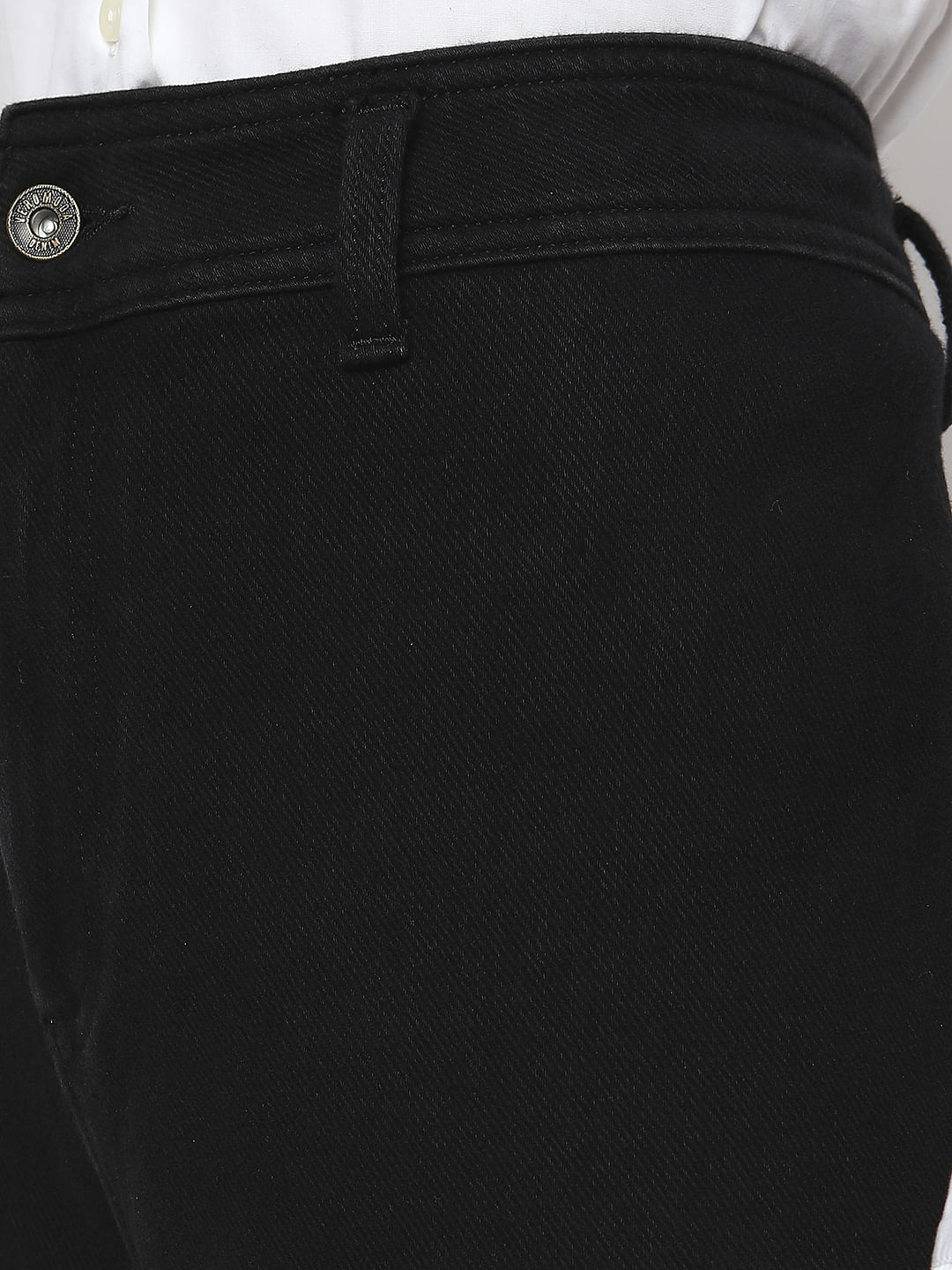 Black High Rise Jade Straight Fit Jeans