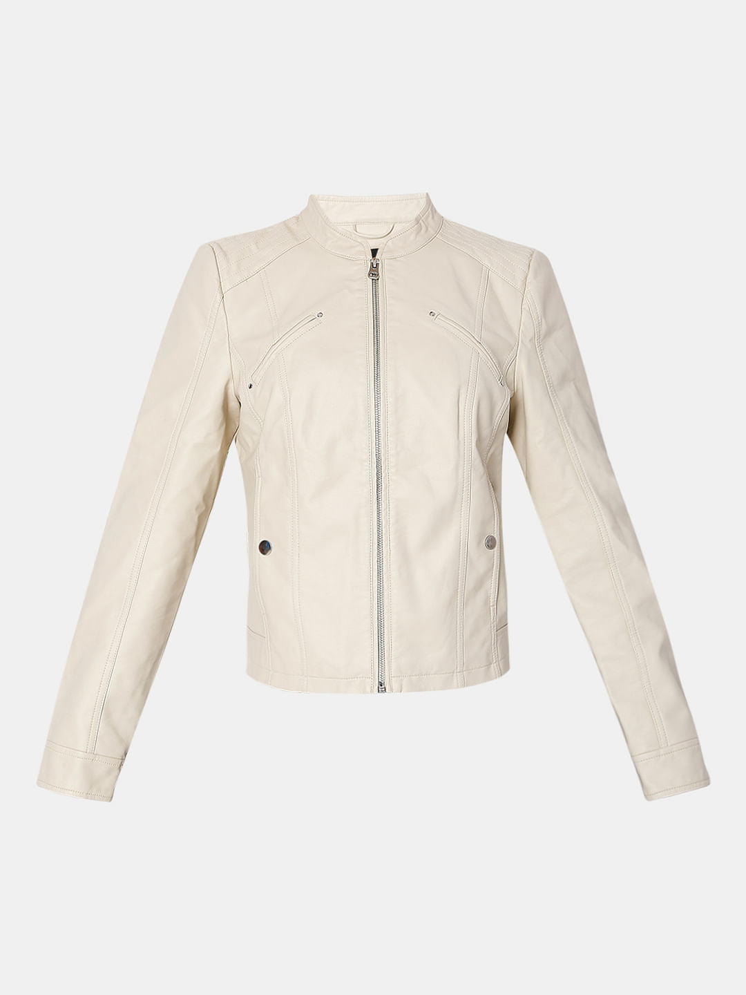 Beige Pu Jacket