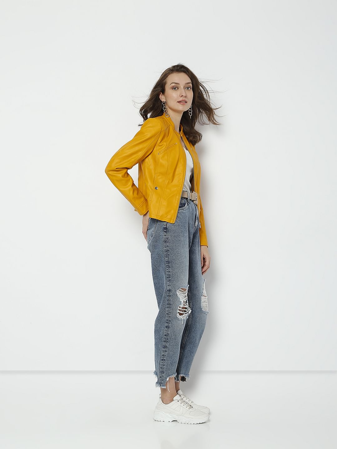 Yellow Pu Jacket