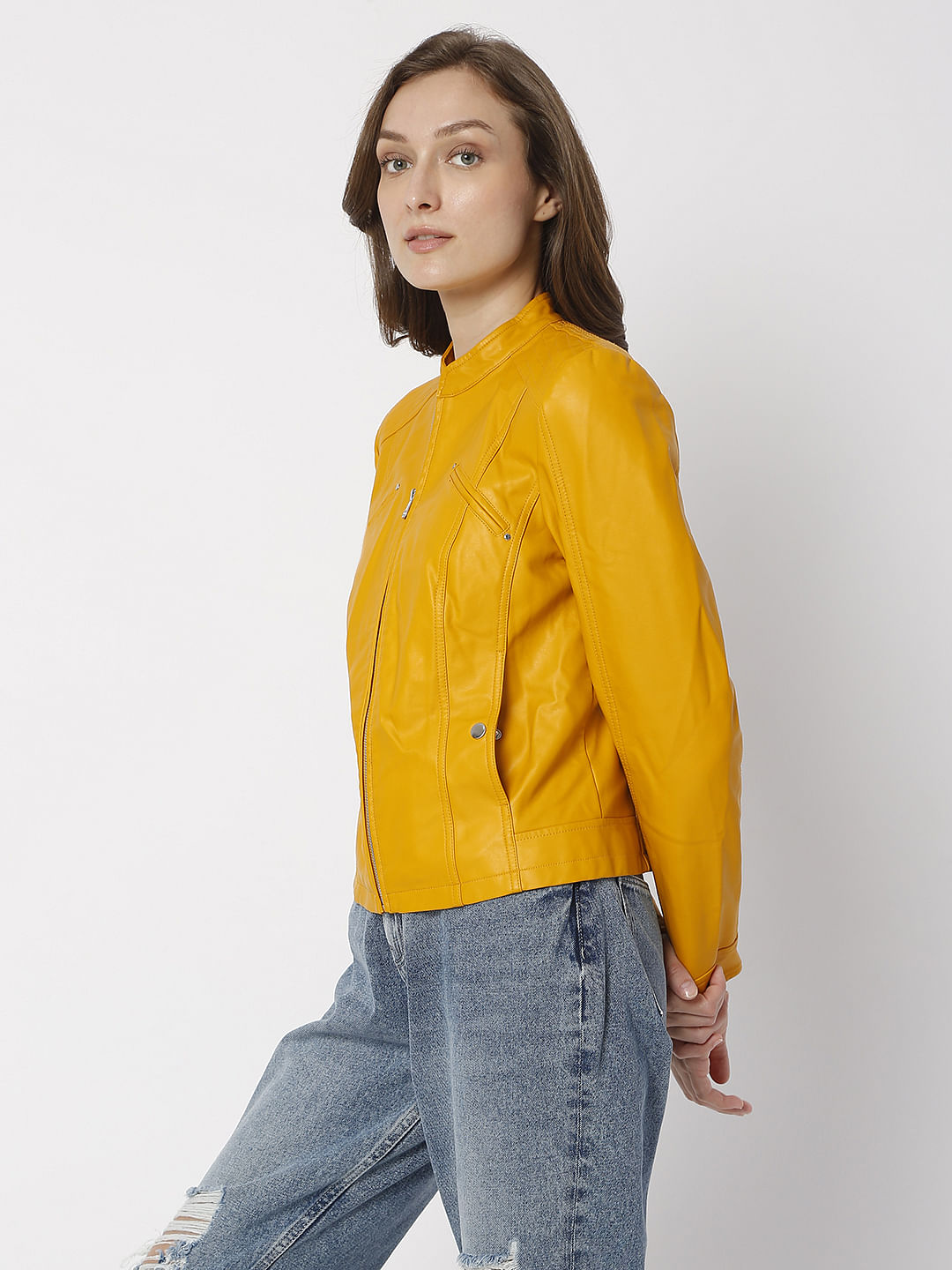 Yellow Pu Jacket