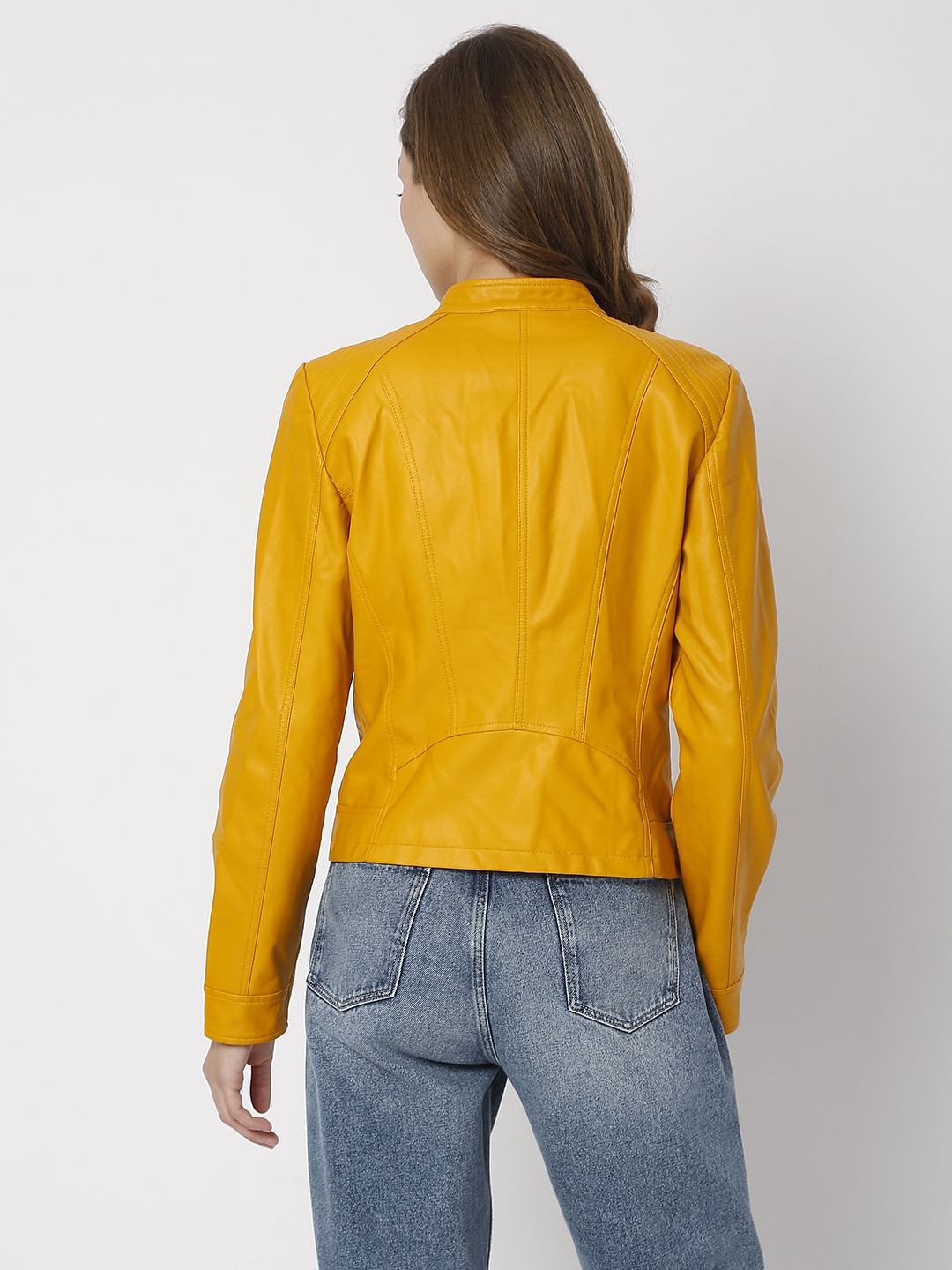 Yellow Pu Jacket