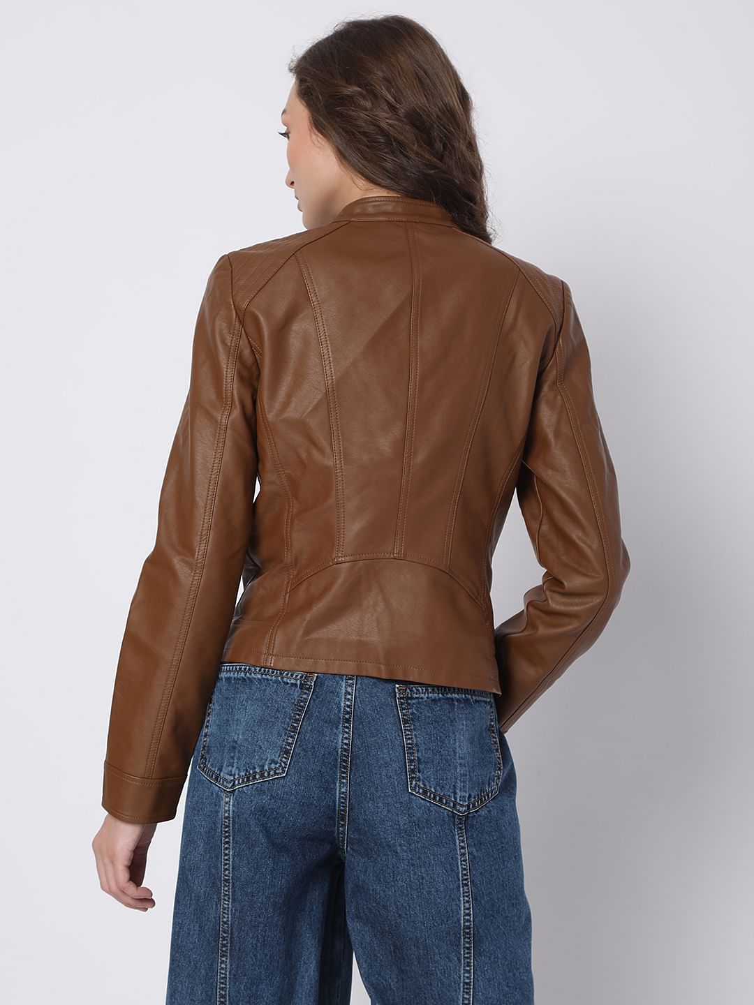 Brown Pu Jacket