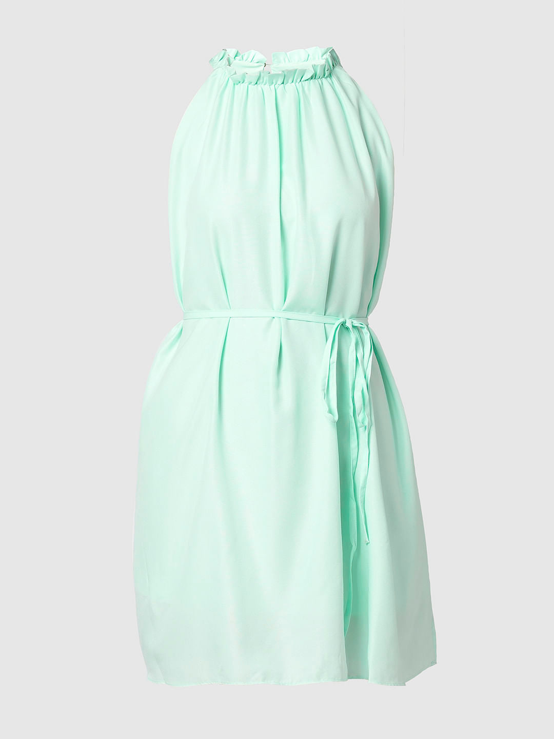 I.Scenery By Vero Moda Mint Green Halter Neck Dress