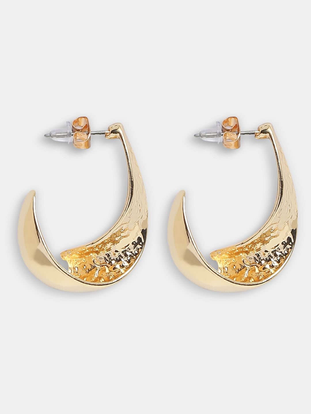 Golden Twisted Hoops