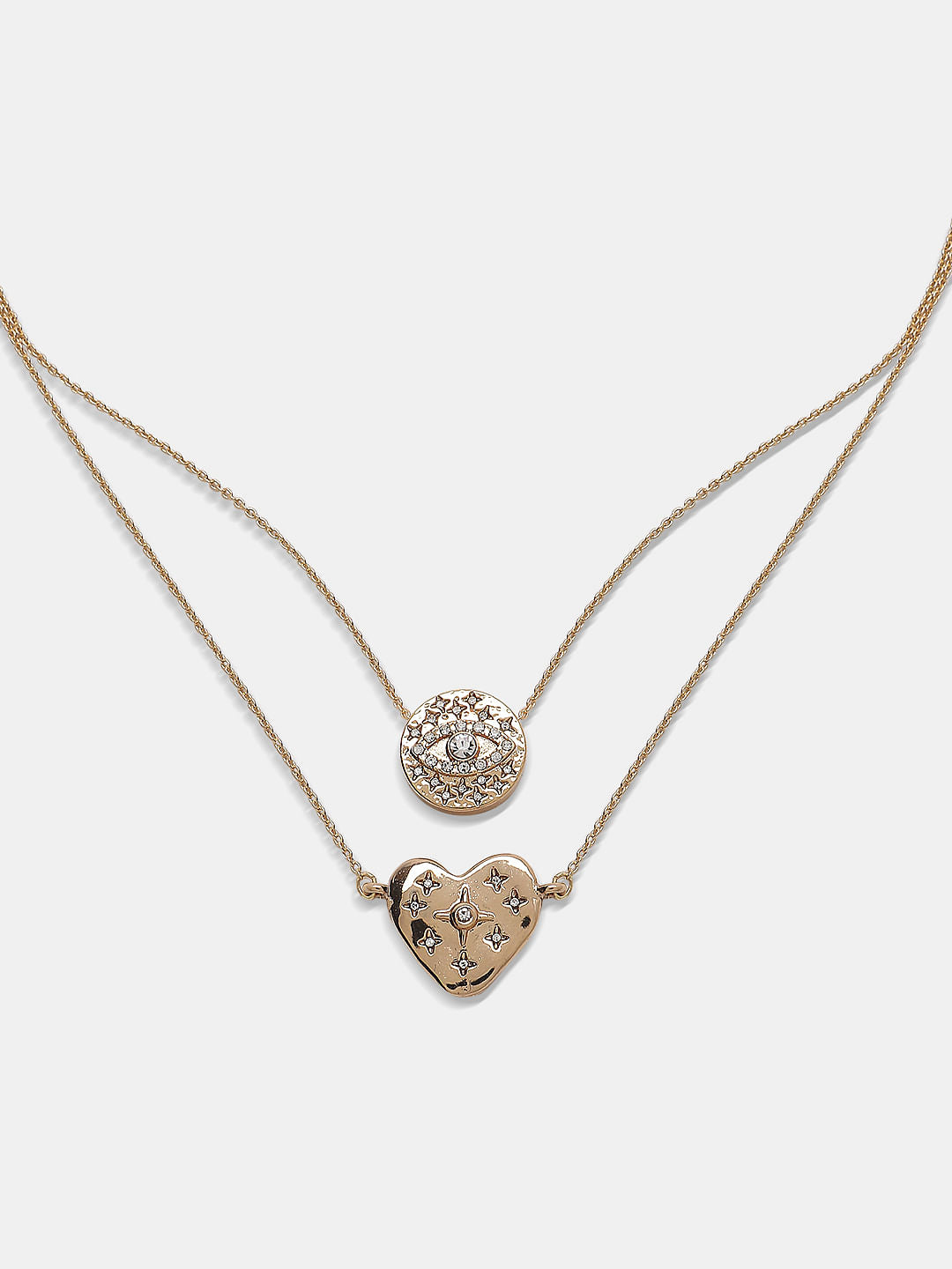 Golden Heart Pendant Necklace