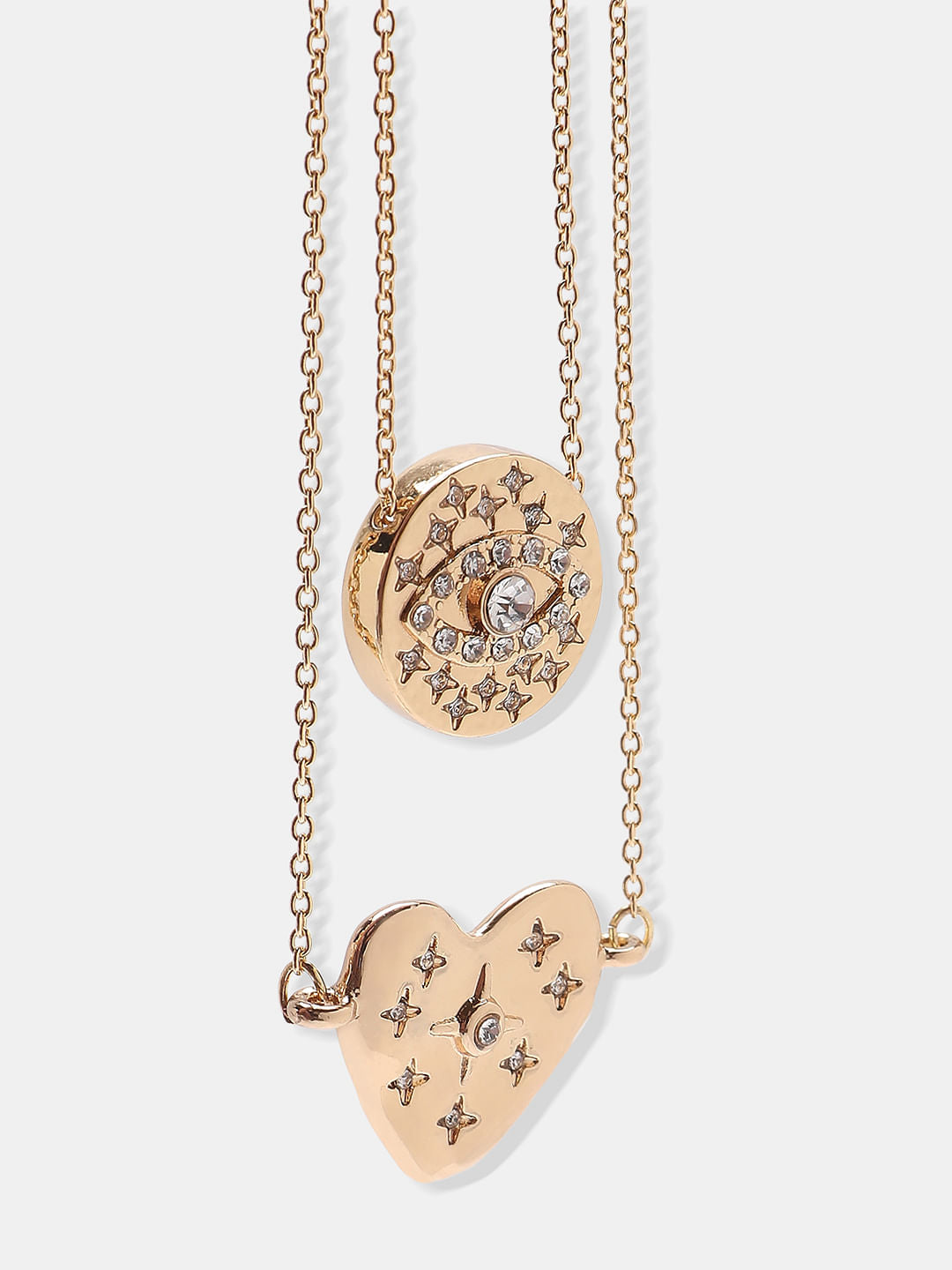 Golden Heart Pendant Necklace