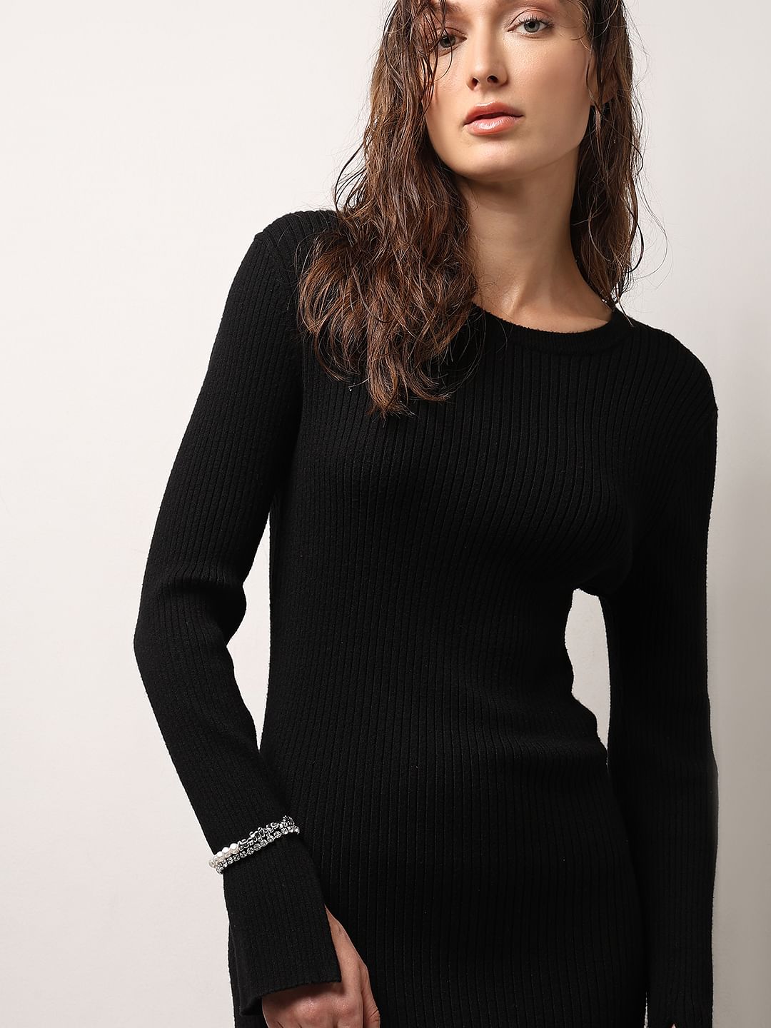 Silver Pearl Embellished Bracelet