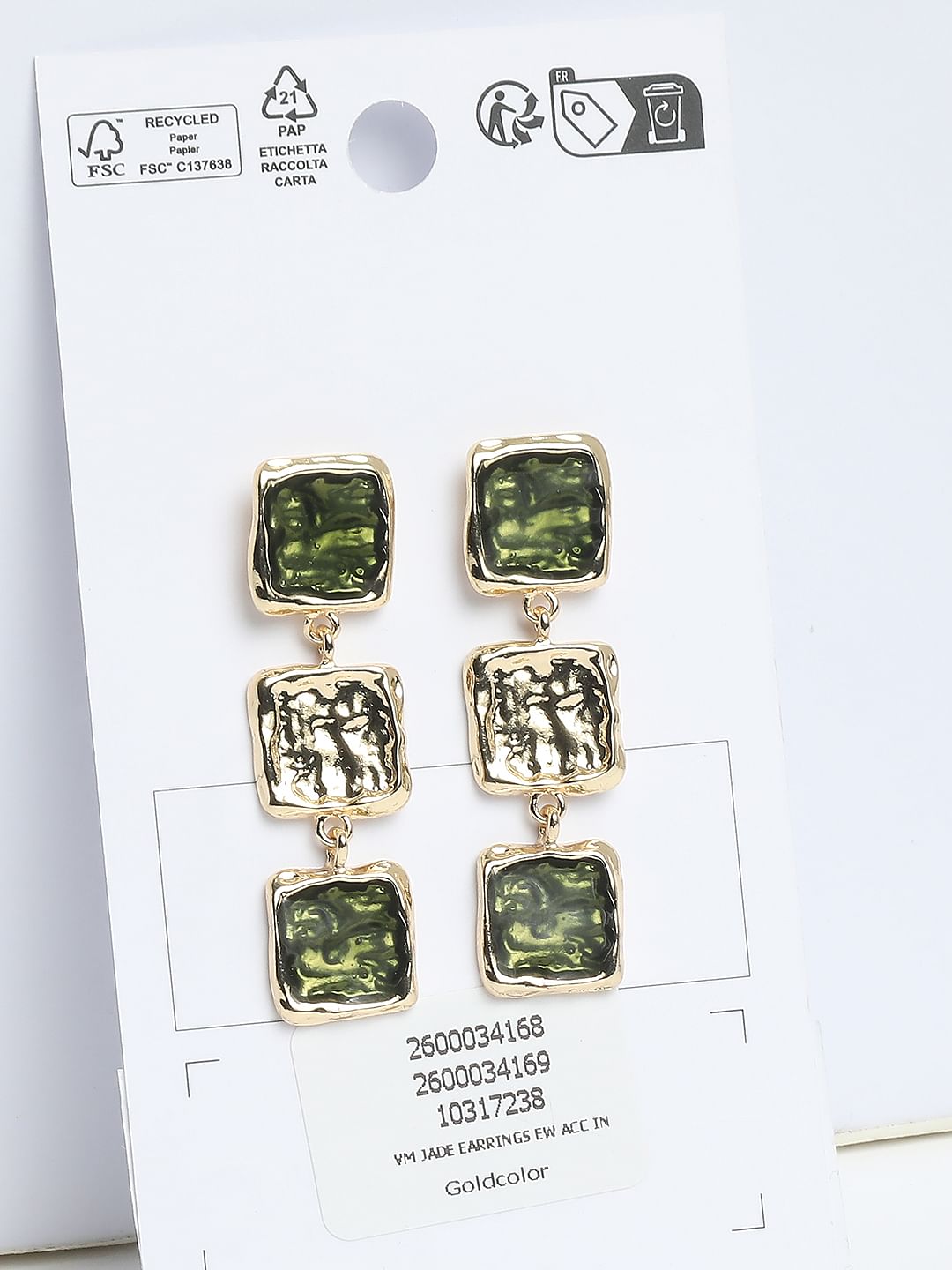 Golden Long Dangler Earrings