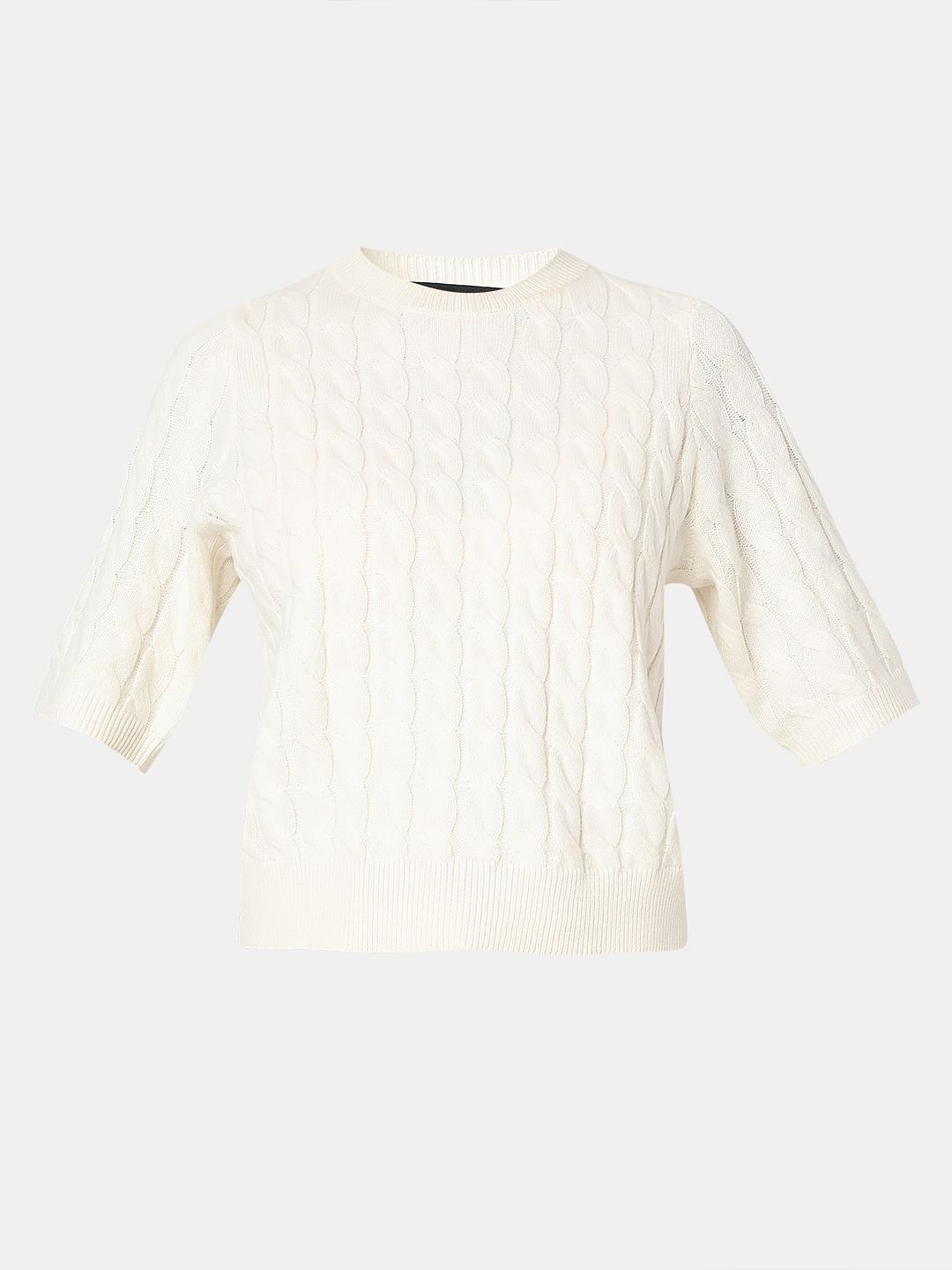 Ecru Recycled Polyester Pullover
