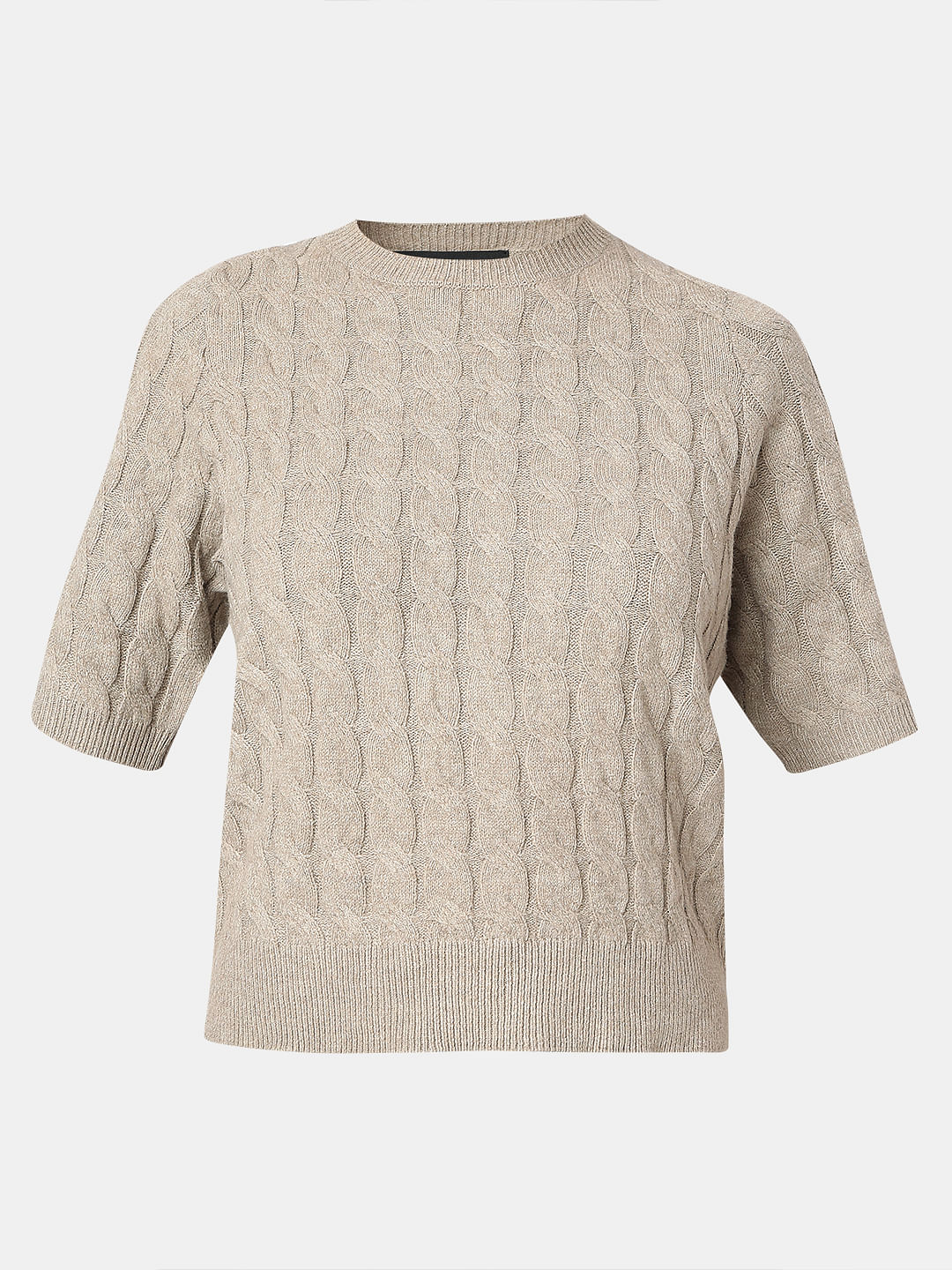 Beige Recycled Polyester Pullover
