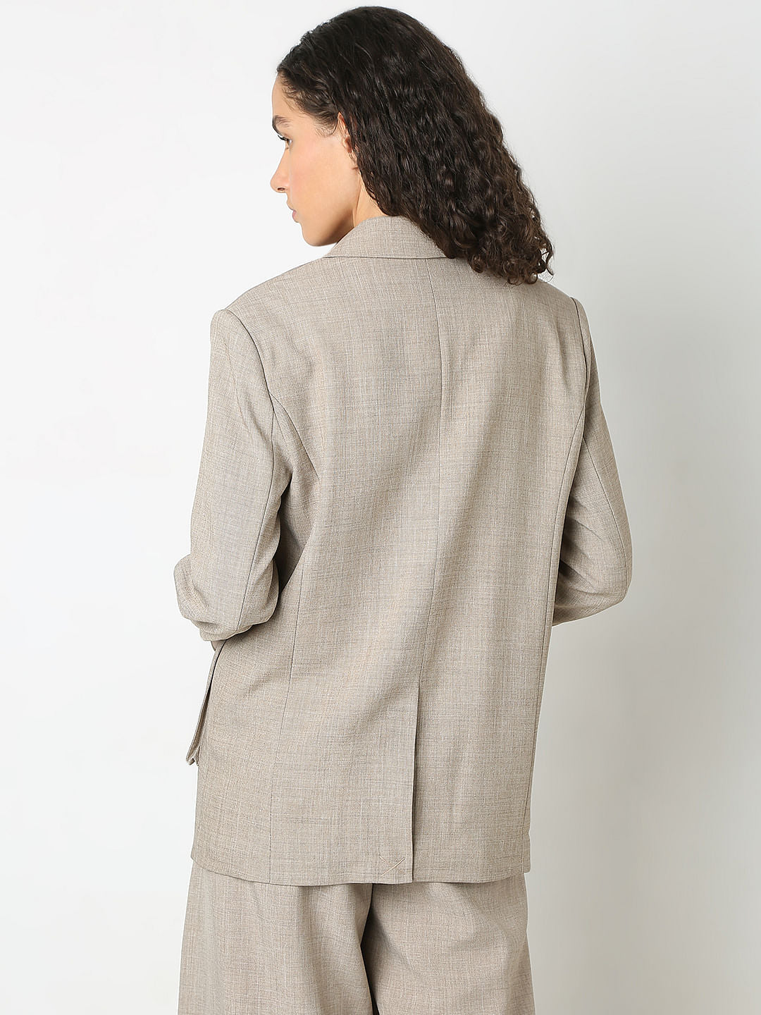 Taupe Grey Co-Ord Set Blazer