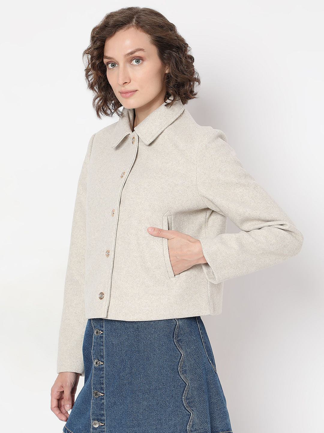 Beige Short Jacket