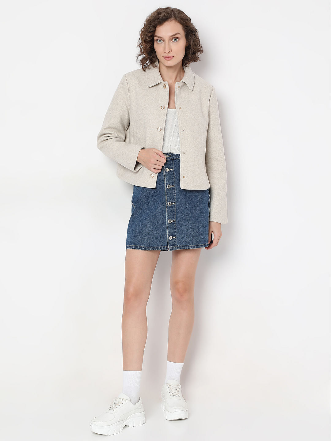 Beige Short Jacket