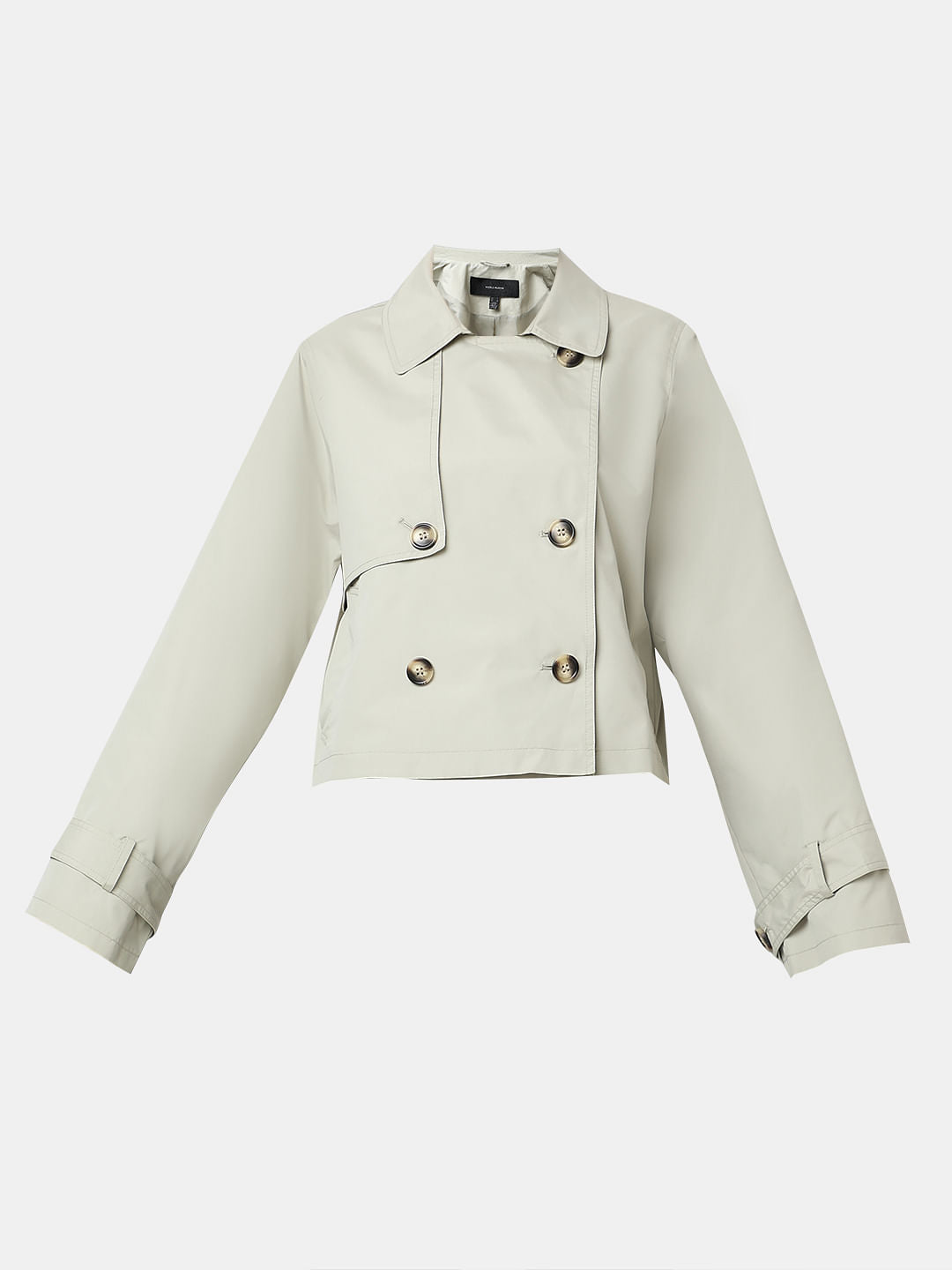 Beige Short Trench Coat