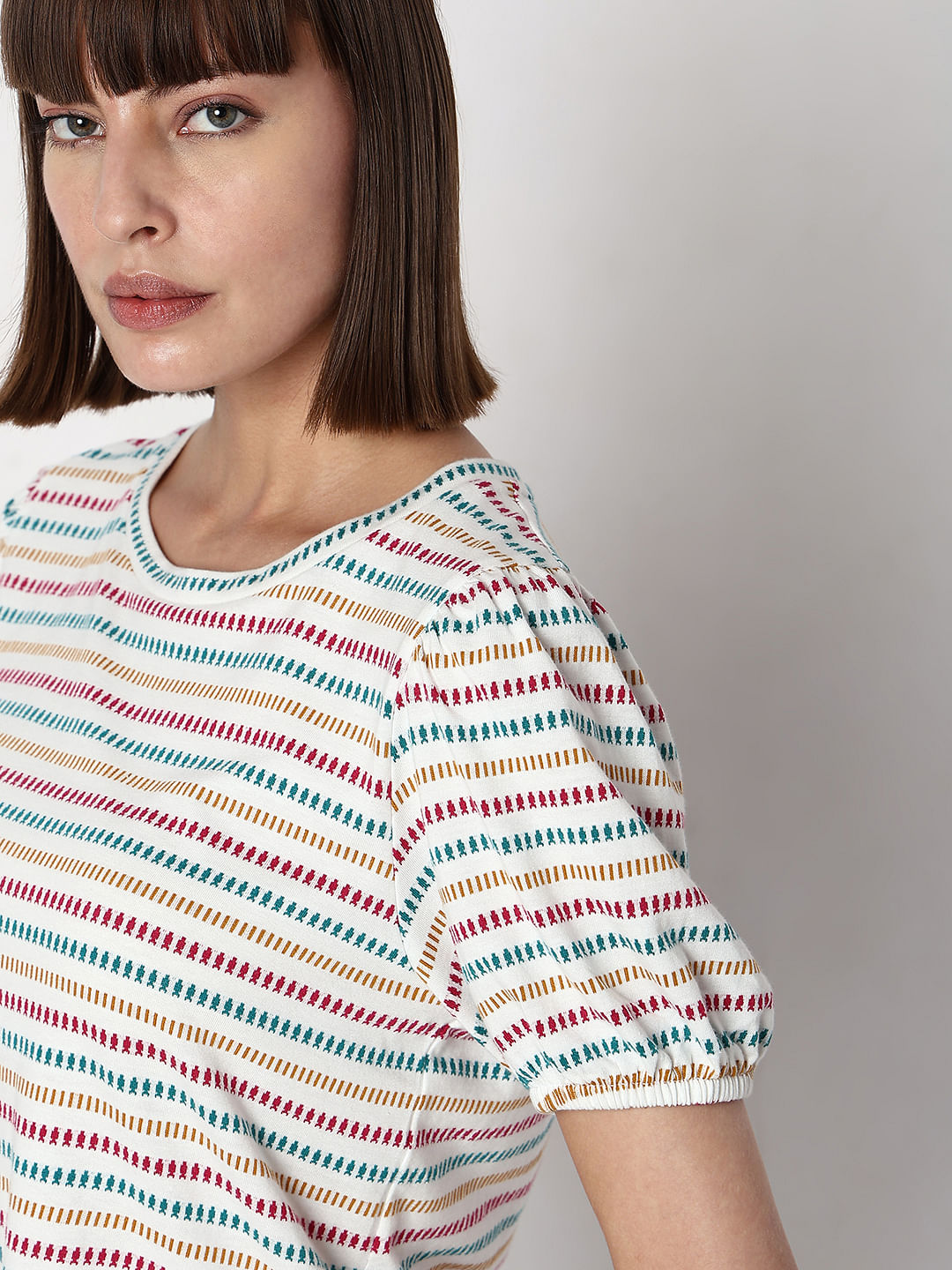 White Striped T-Shirt