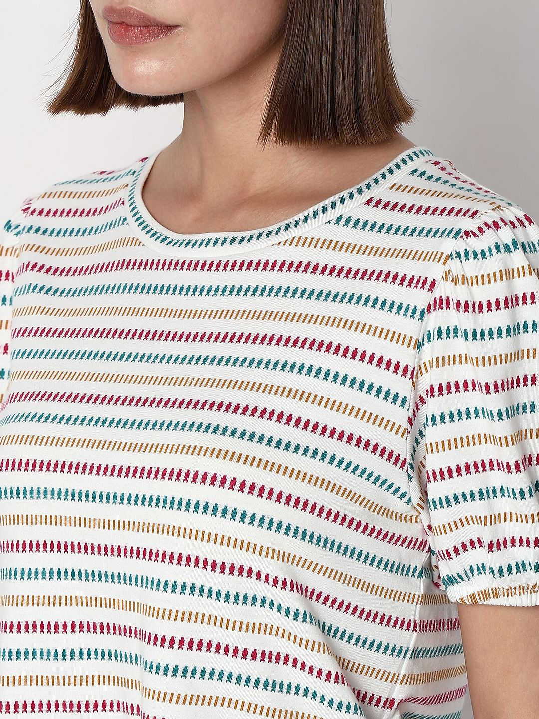 White Striped T-Shirt