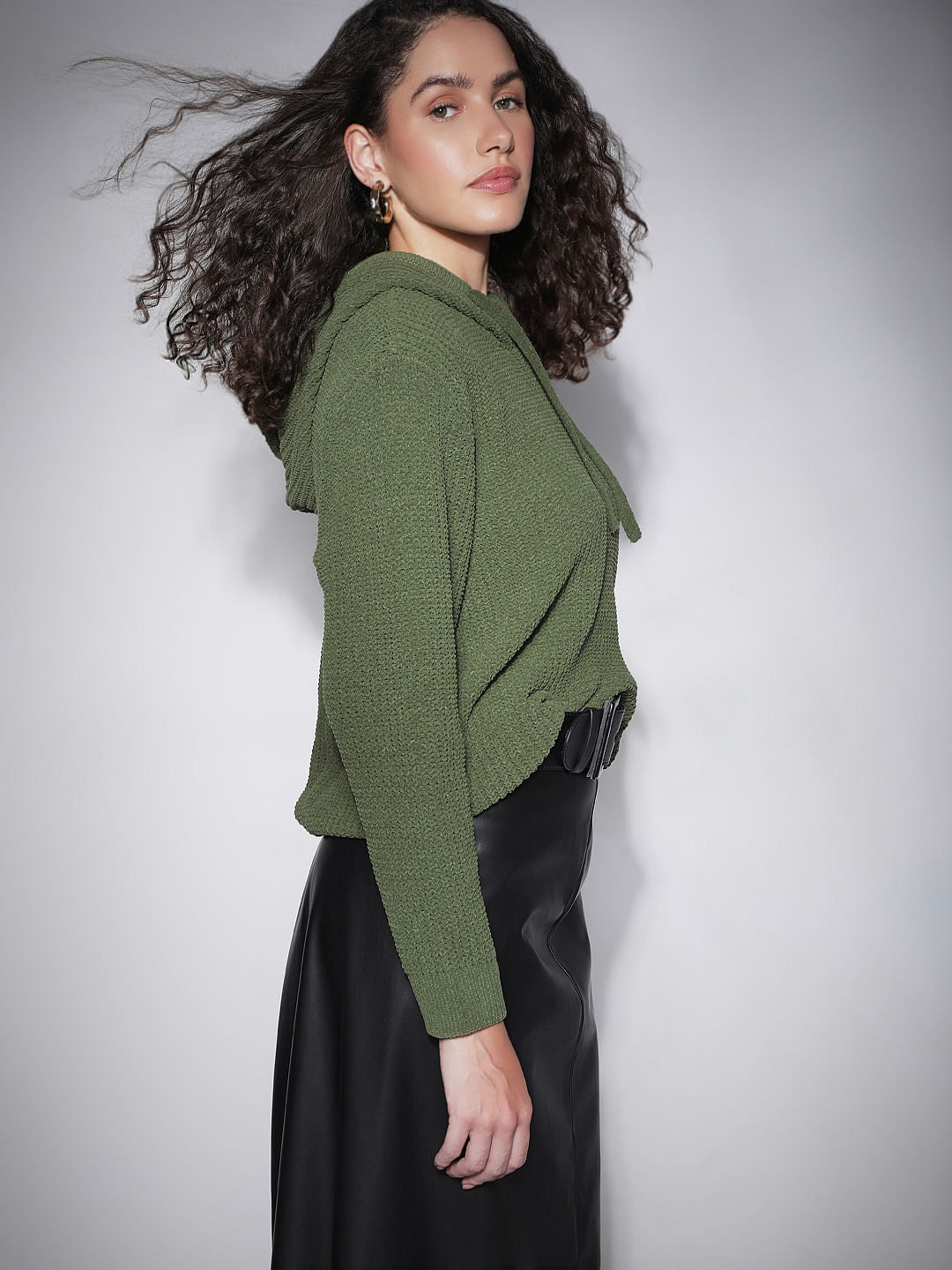 Green Hooded Pullover