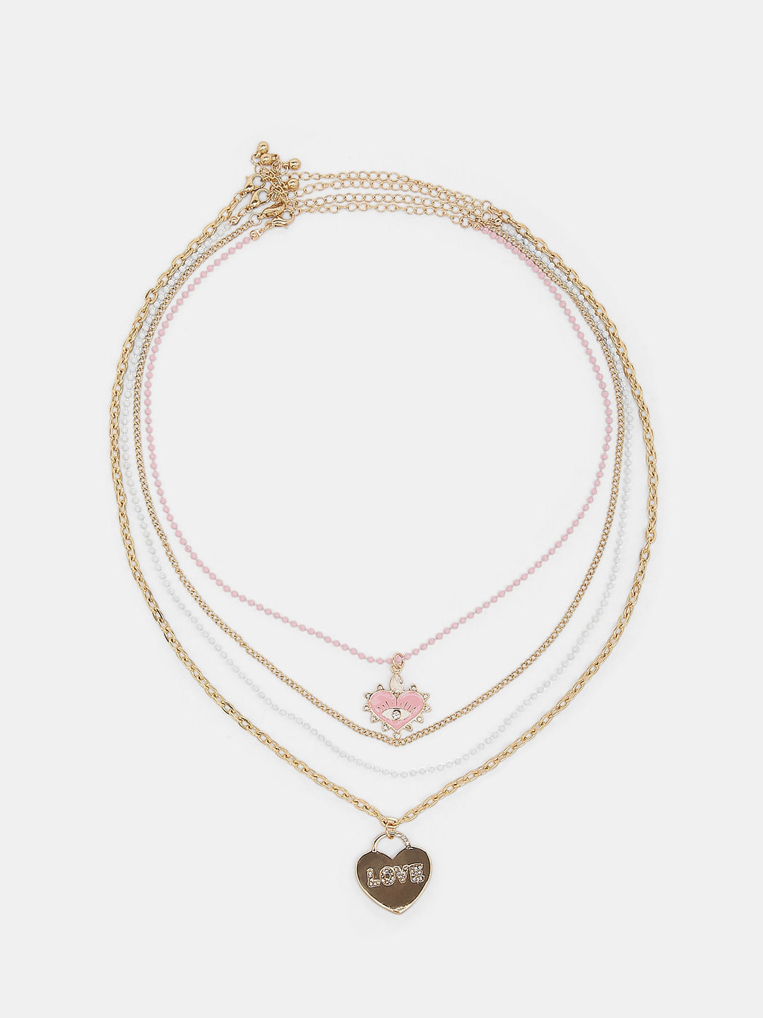 Pack Of 4 Golden Necklace