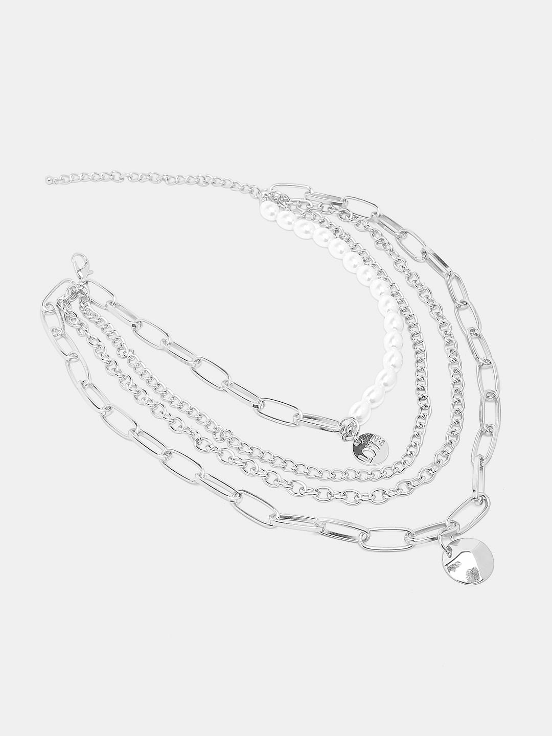 Silver Multi-Layered Necklace