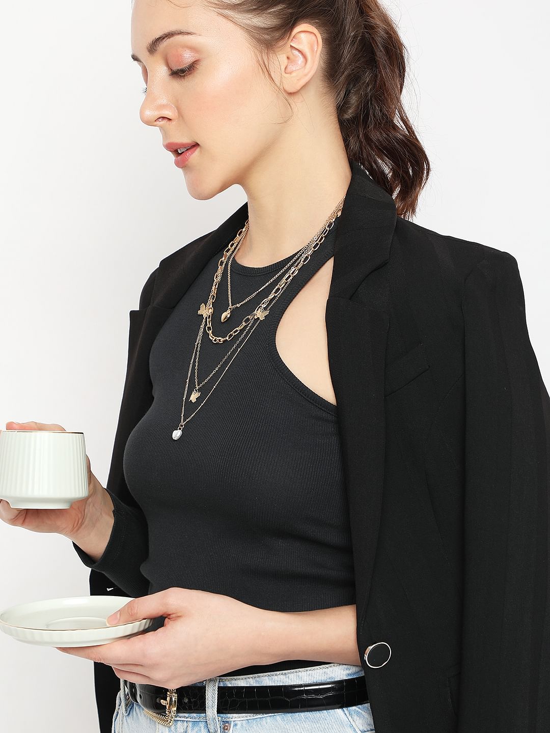 Golden Multi-Layered Necklace