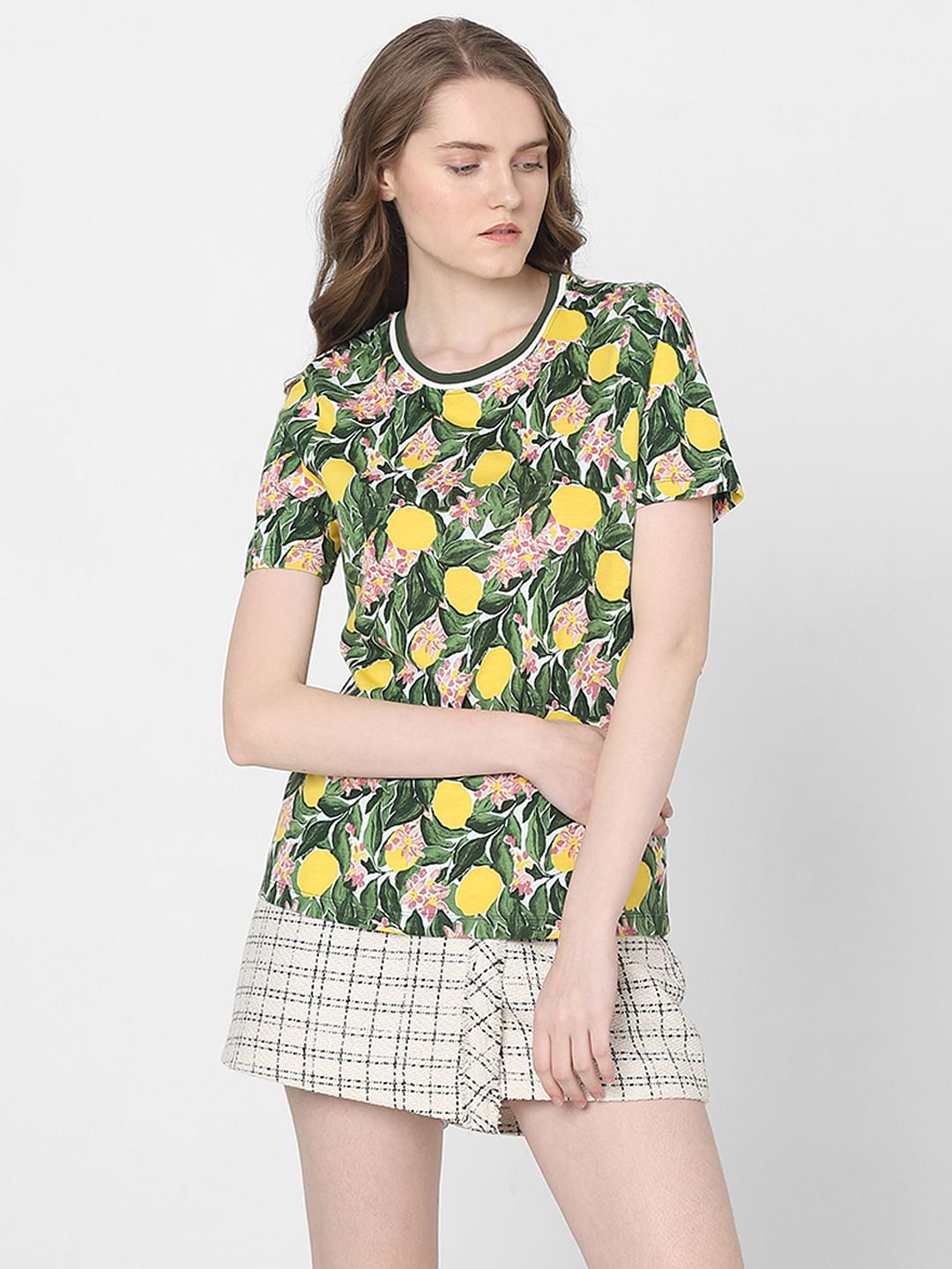 Green Lemon Printed T-Shirt