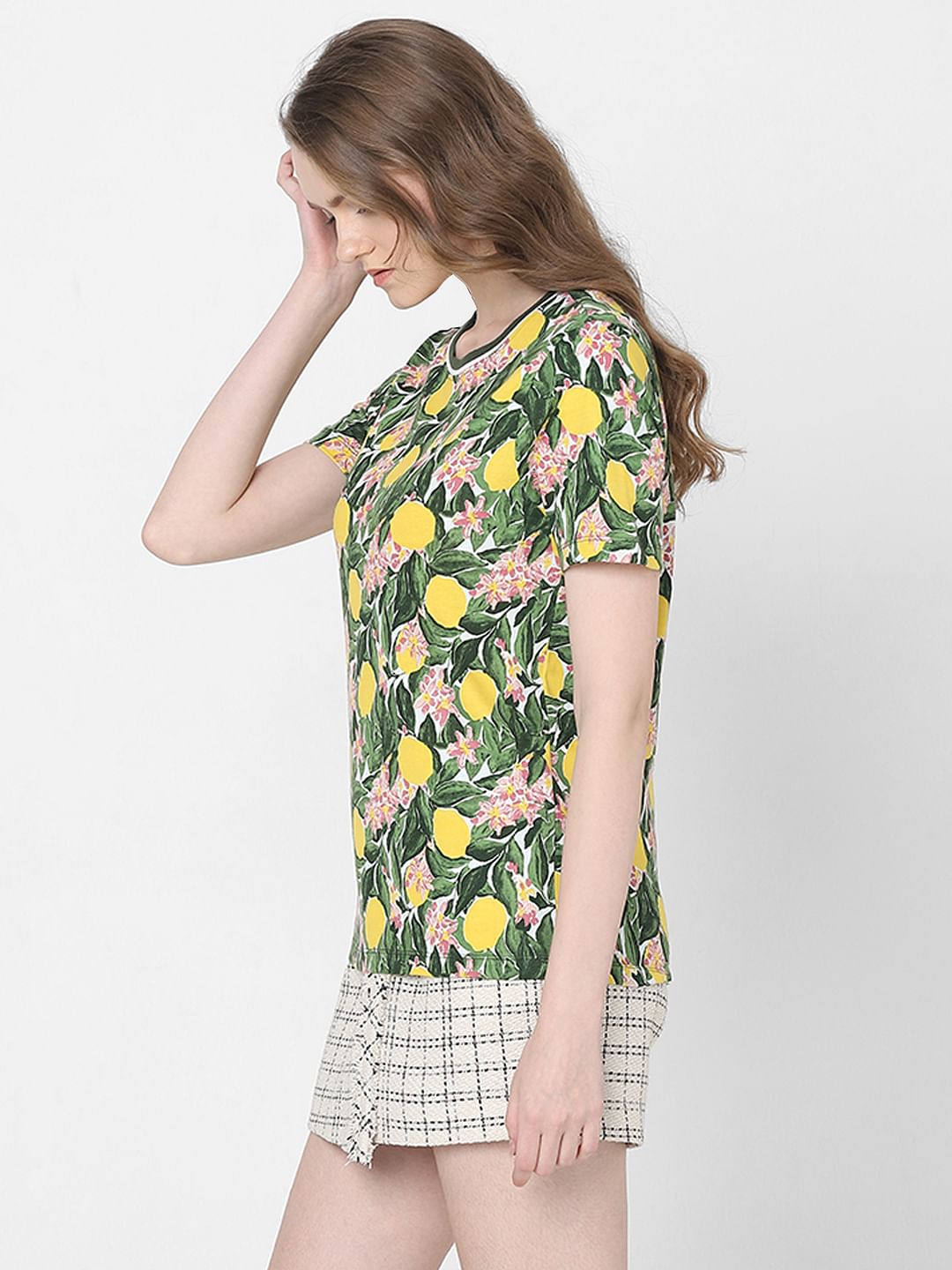 Green Lemon Printed T-Shirt