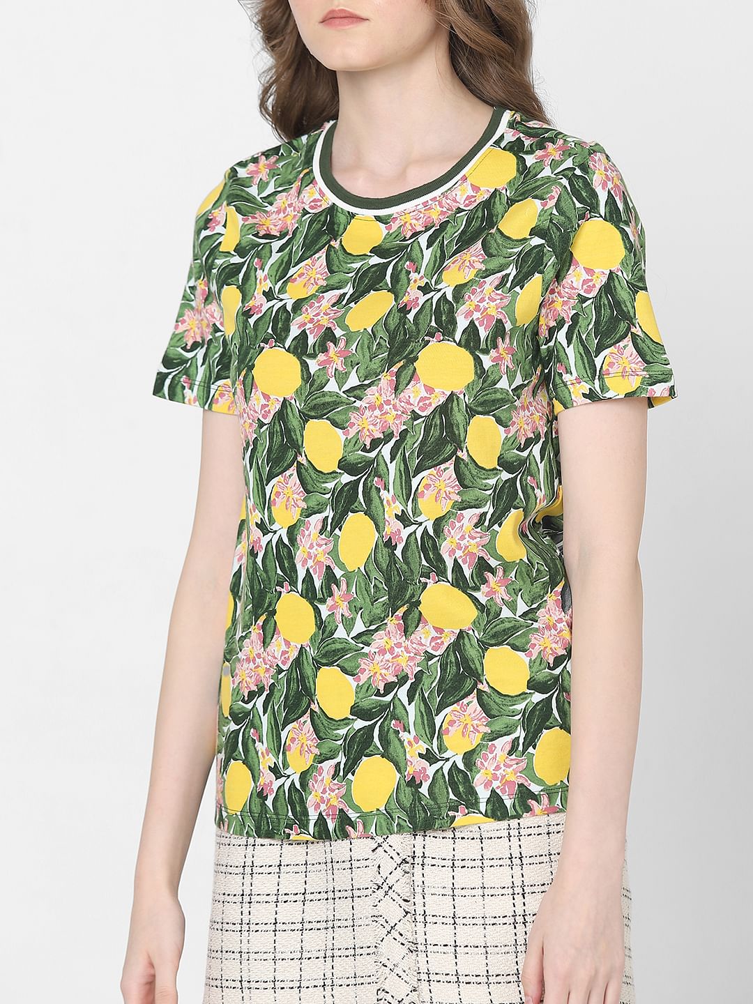 Green Lemon Printed T-Shirt