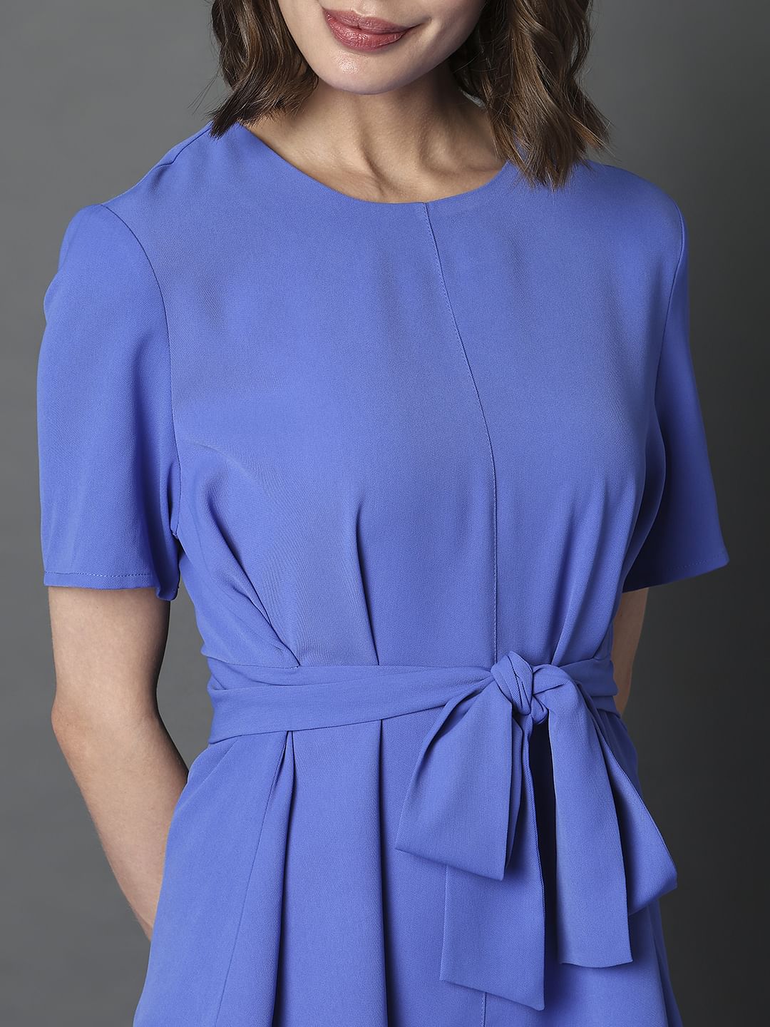 Blue Asymmetrical Top