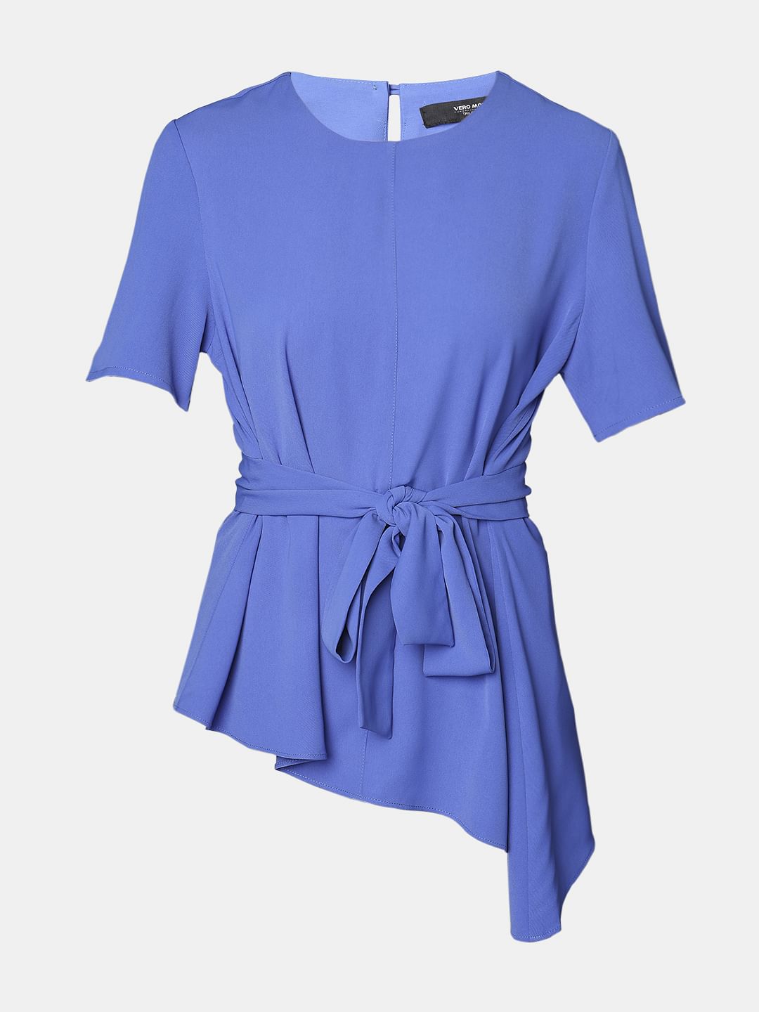 Blue Asymmetrical Top