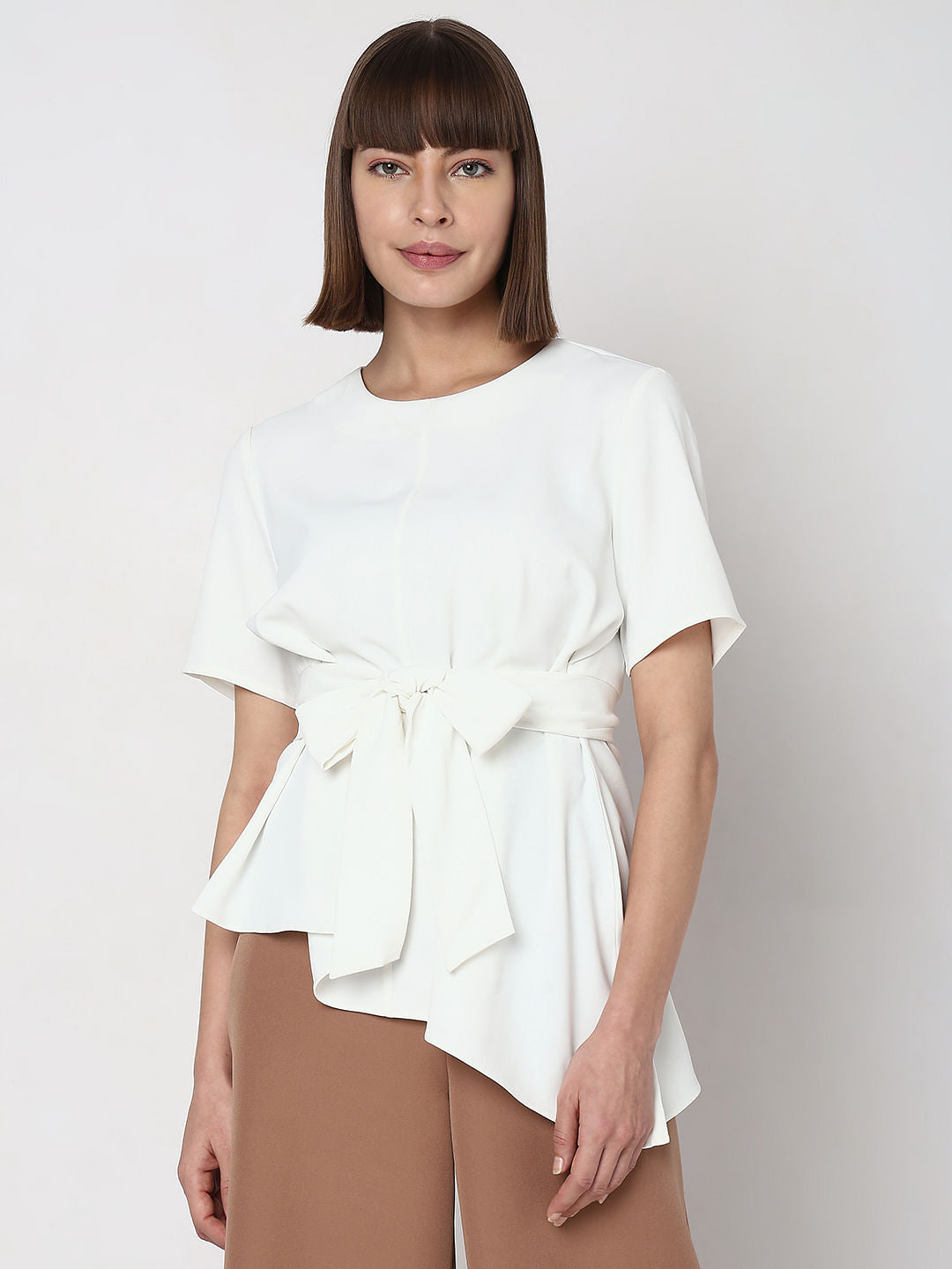 White Asymmetrical Top