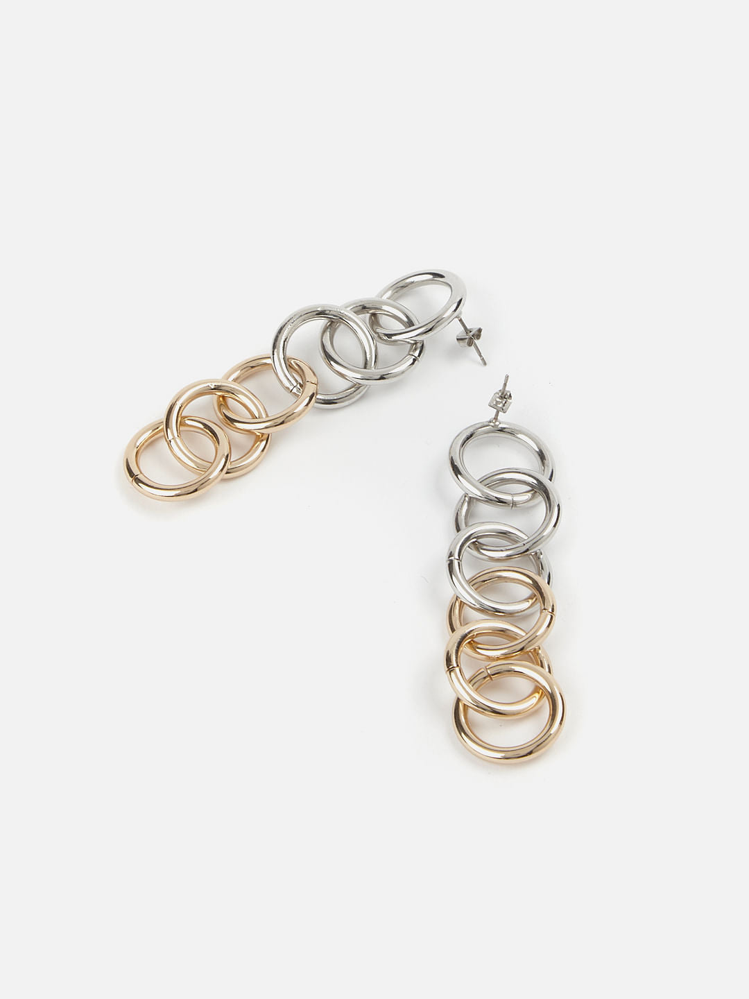 Gold & Silver Chain Earrings
