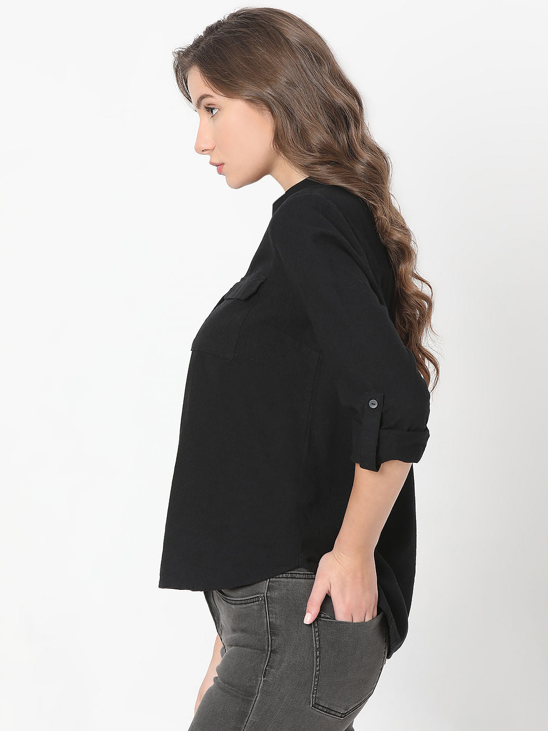 Black Linen Shirt