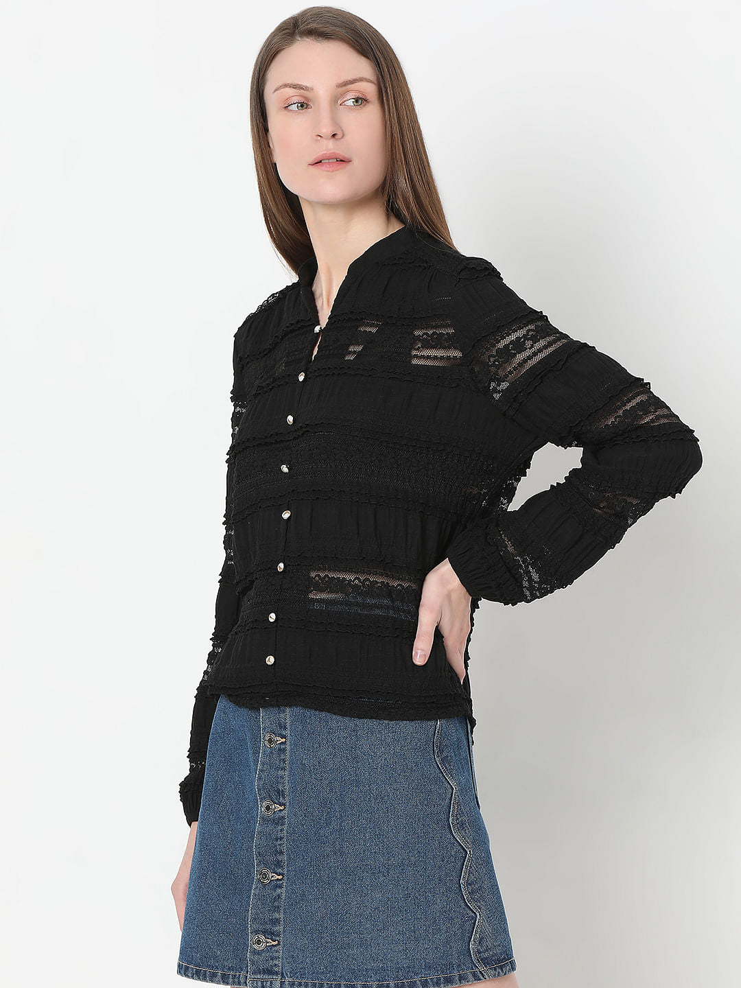 Black Lace Top