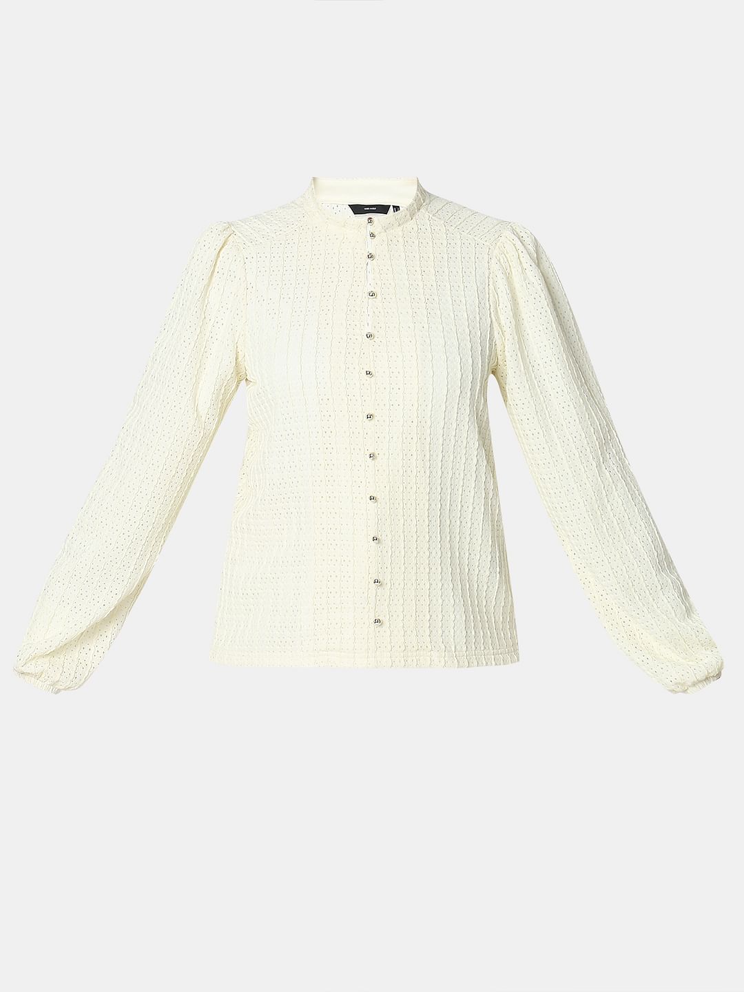 Off-White Lace Top