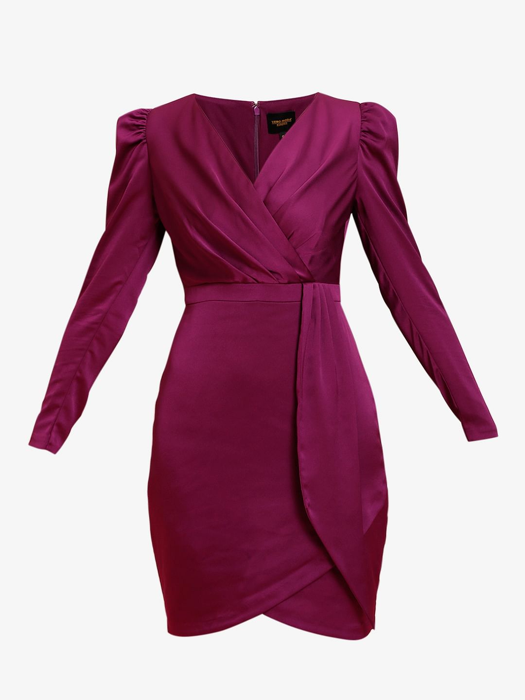 Marquee Pink Wrap Mini Dress