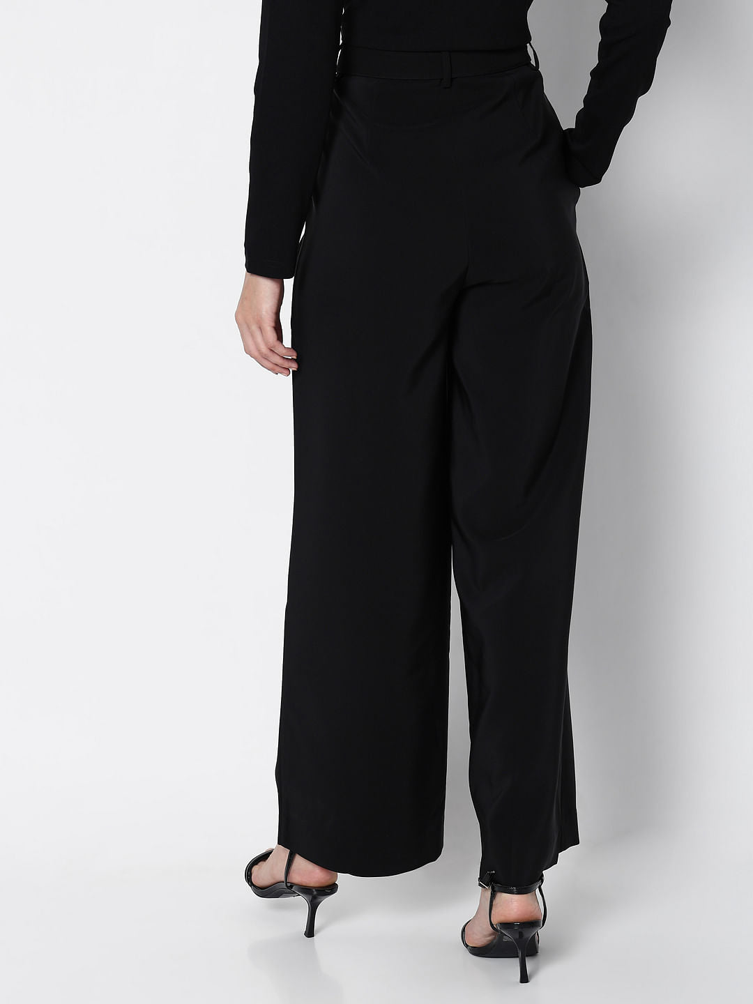 Marquee Black High Rise Embellished Co-Ord Set Pants