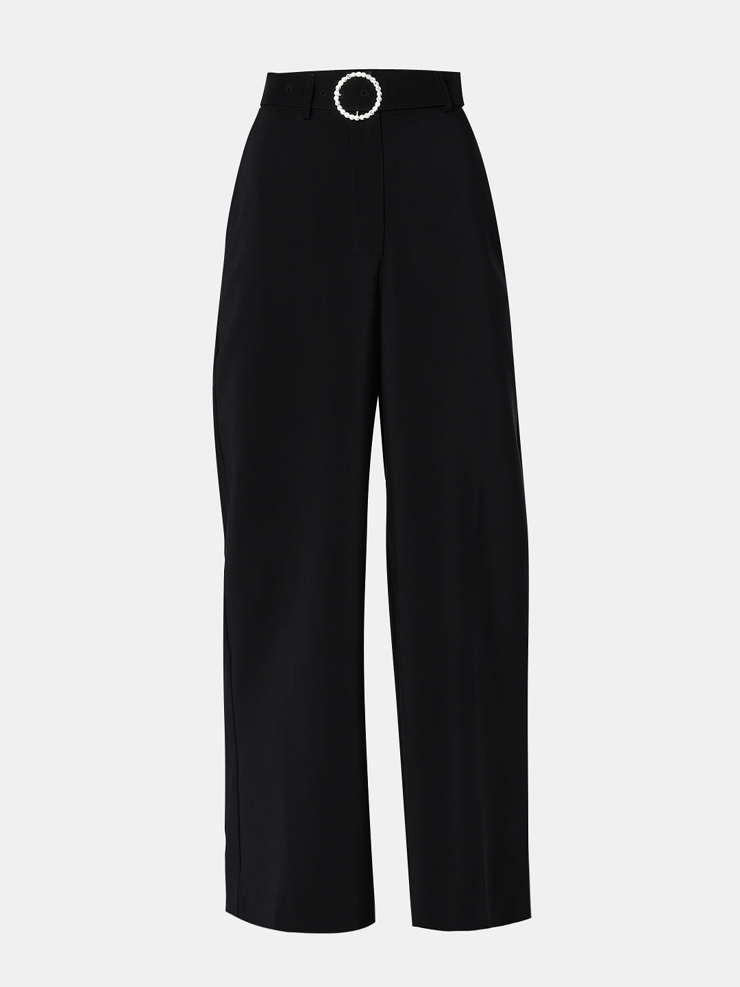 Marquee Black High Rise Embellished Co-Ord Set Pants