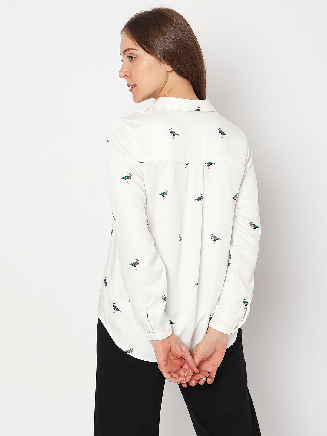 White Embroidered Shirt