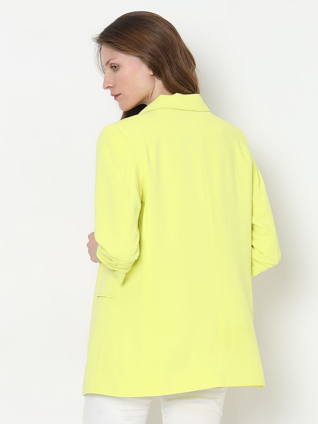 Lime Yellow Tailored Blazer