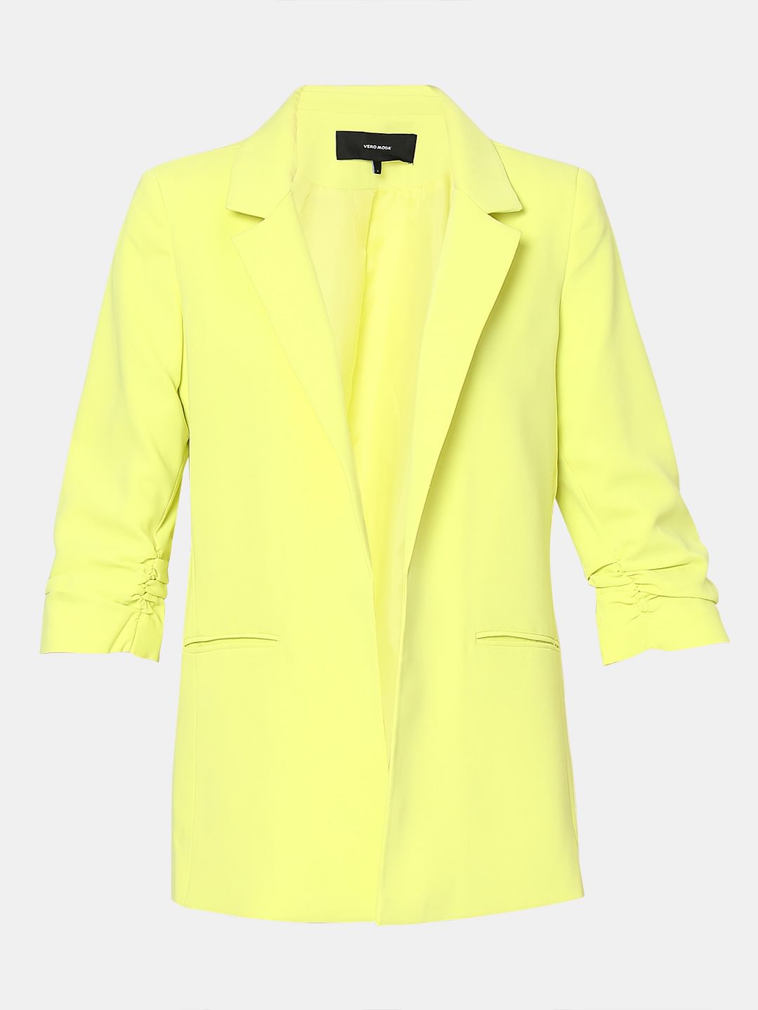 Lime Yellow Tailored Blazer