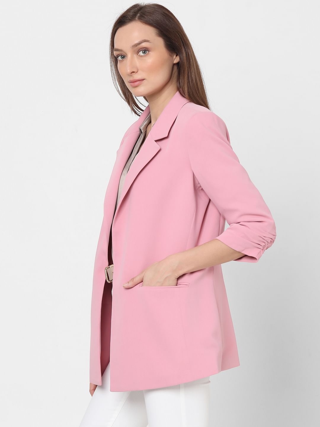 Dusty Pink Tailored Blazer