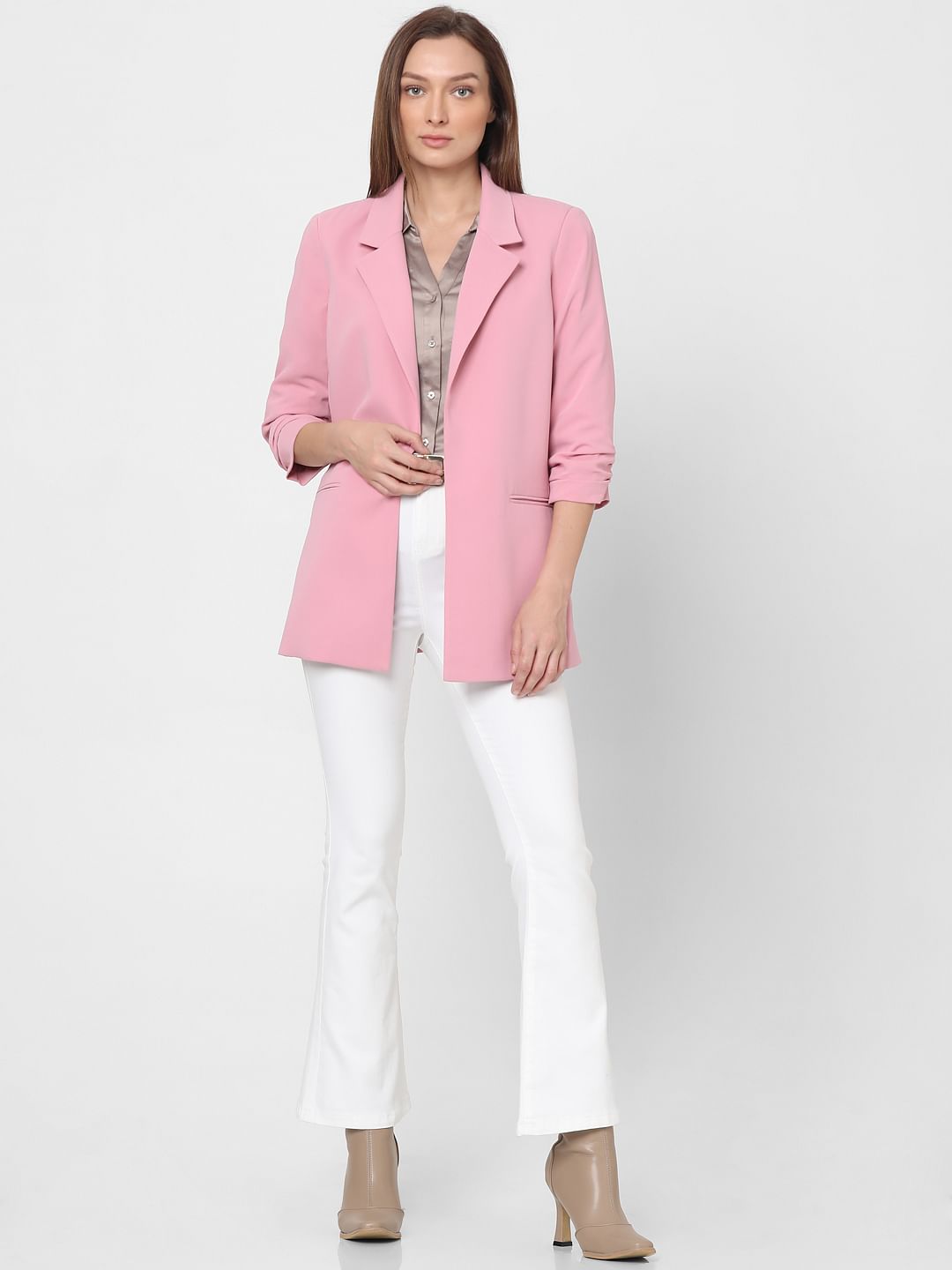 Dusty Pink Tailored Blazer