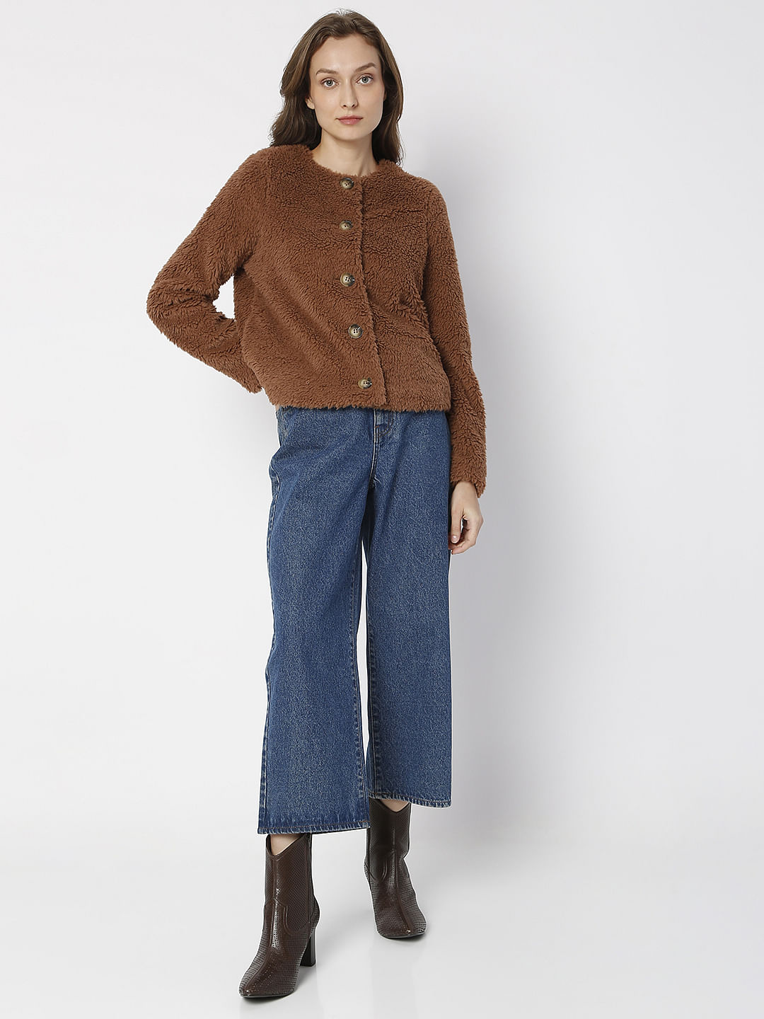 Brown Teddy Short Jacket