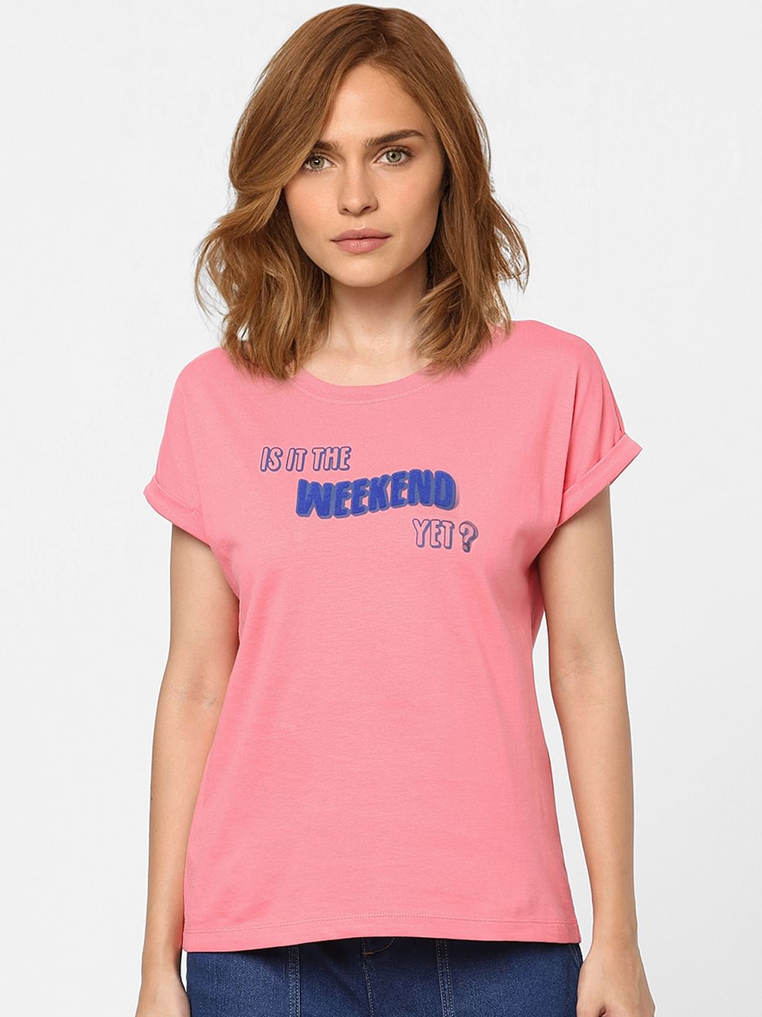 Pink Graphic Print T-Shirt